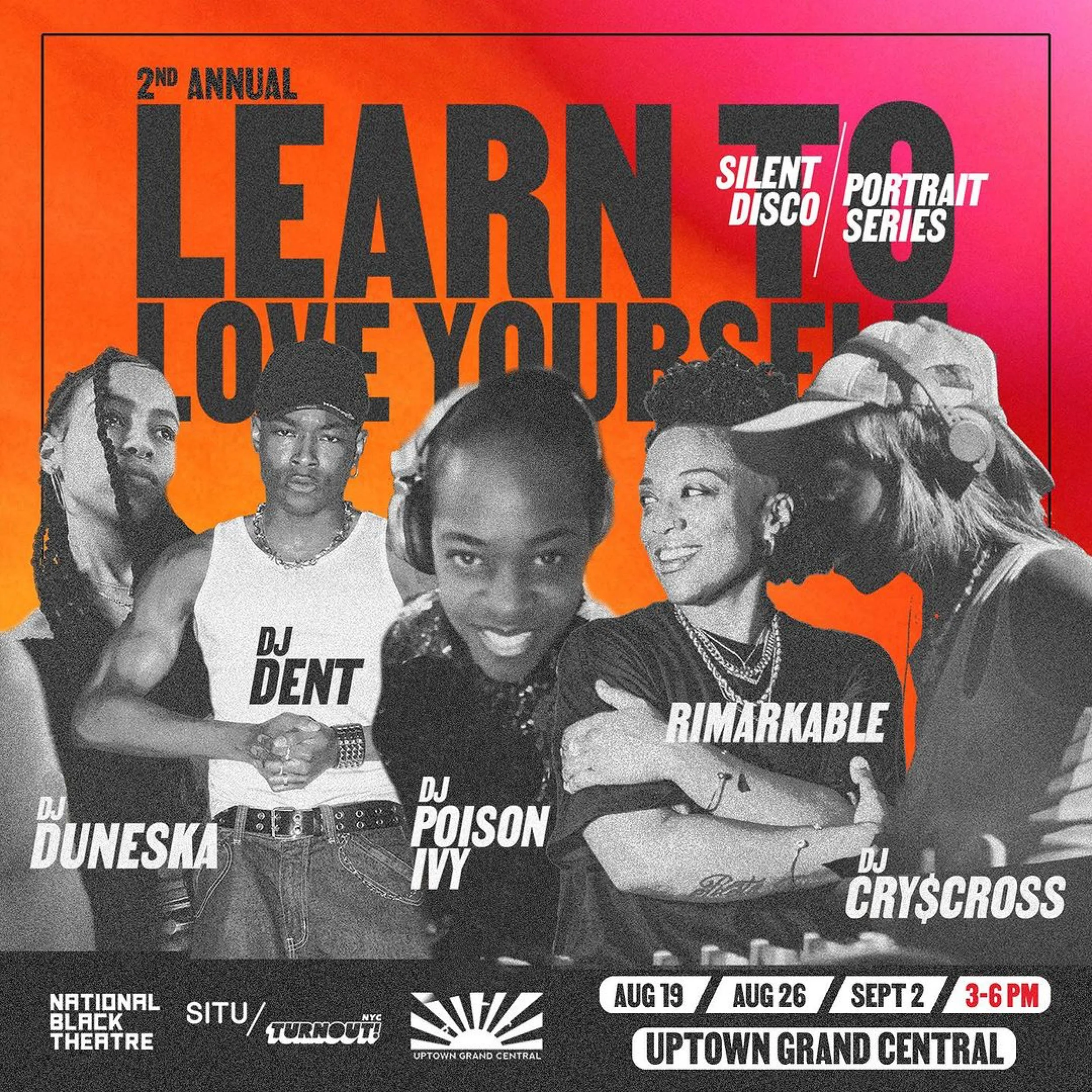 LEARN TO LOVE YOURSELF: Silent Disco &amp; Portrait Series