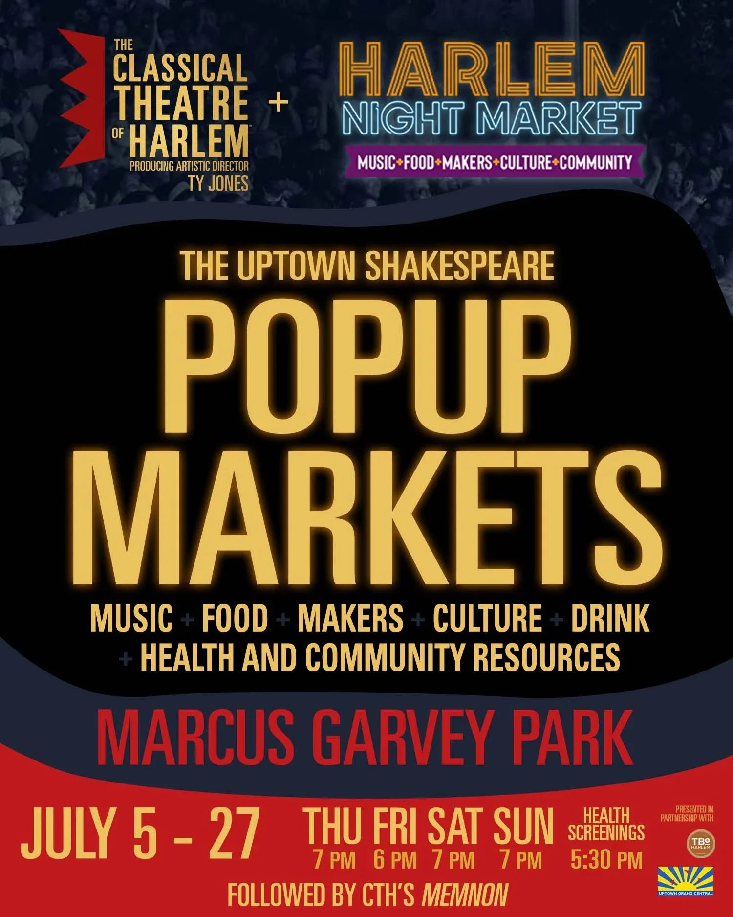 Uptown Shakespeare Pop-Up Markets