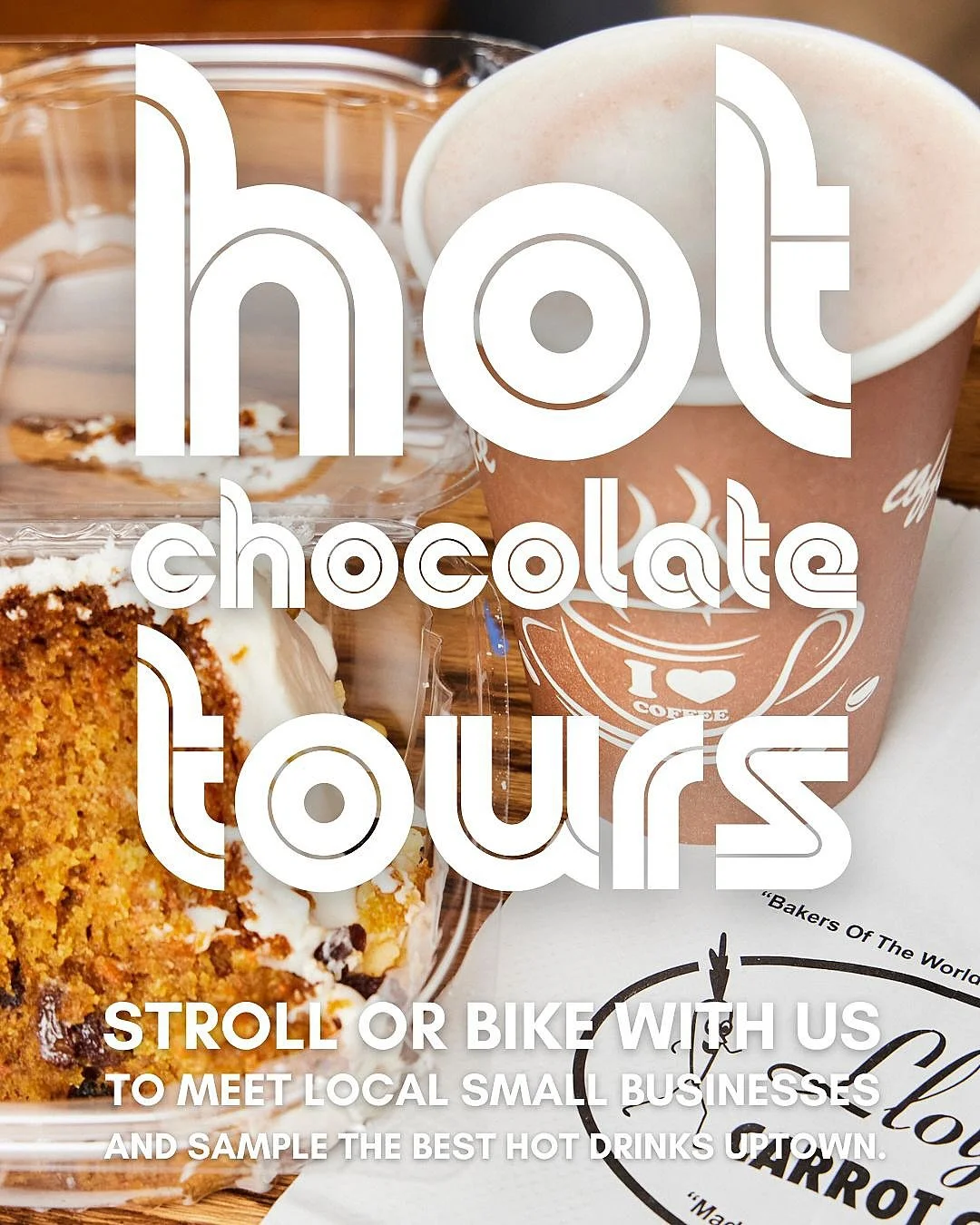 This winter season! We&rsquo;ve teamed up again for our Hot Chocolate Rides with El Barrio Bikes&nbsp;@elbarriobikes, where you can bike your way to local small businesses and sample some of the best hot drinks Uptown.

From hot Dutch cocoa at Lloyd&
