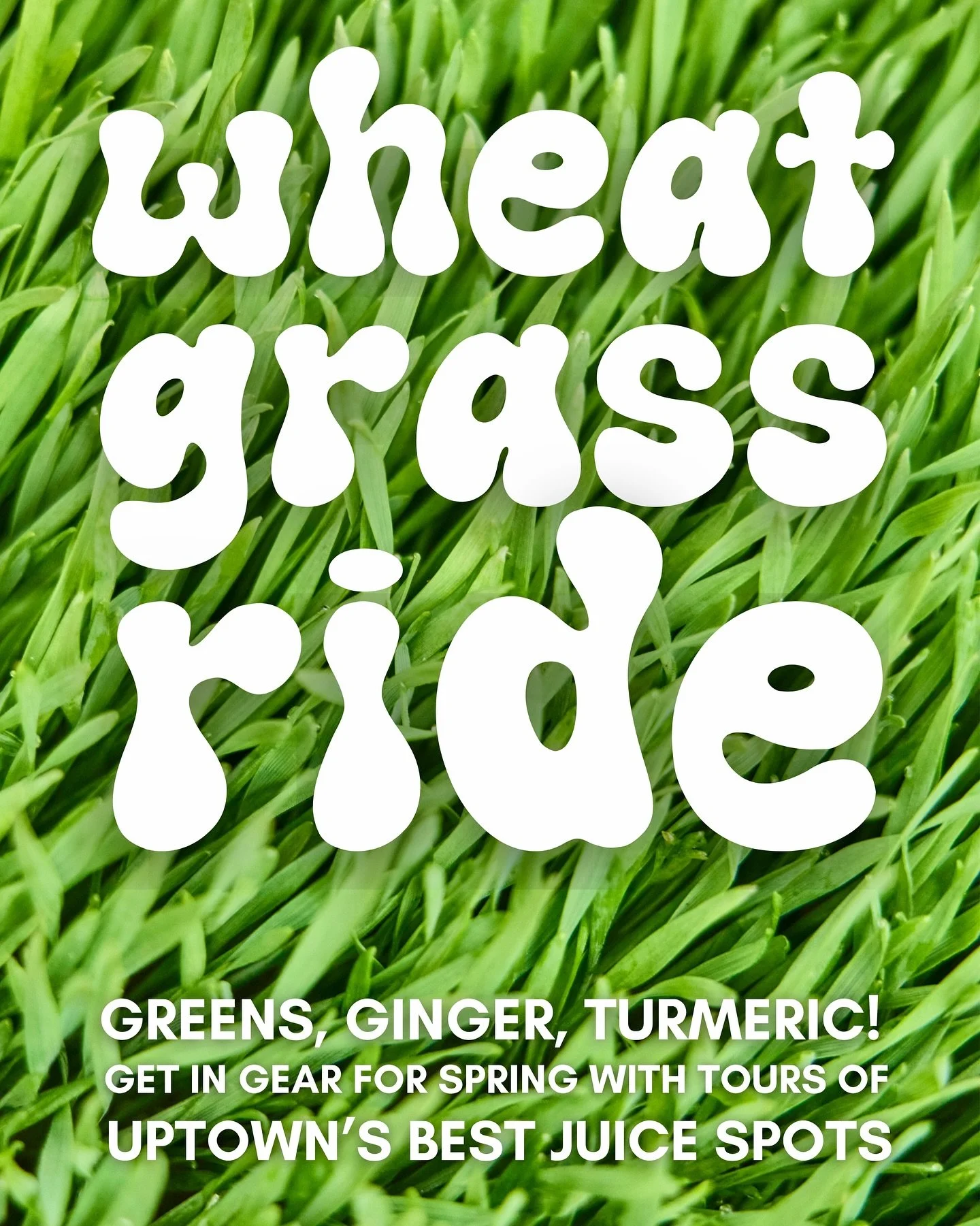Thought you missed the Wheatgrass tours? Well, you just hit the jackpot: After this past weekend&rsquo;s downpours, our final Wheatgrass Ride of the season has been rescheduled to this Saturday, May 30.

We&rsquo;re rolling out earlier than before, a