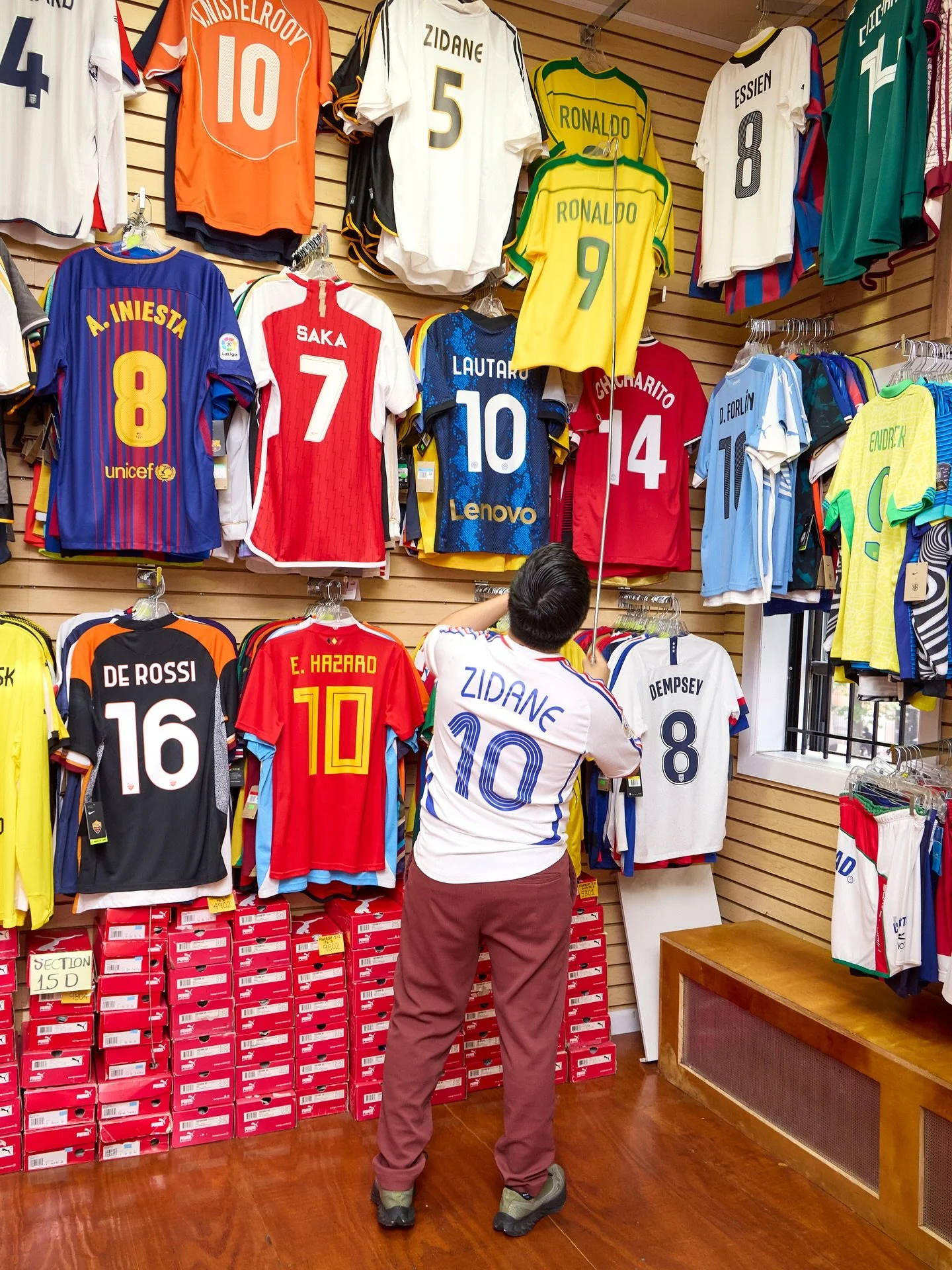 For three decades now, EuroMex Soccer @euromexsoccer has been East Harlem&rsquo;s go-to spot for all things soccer. 

Founded by Jaime Flores, and now run alongside sons Harry and Roger, EuroMex features two full floors stocked with gear repping team