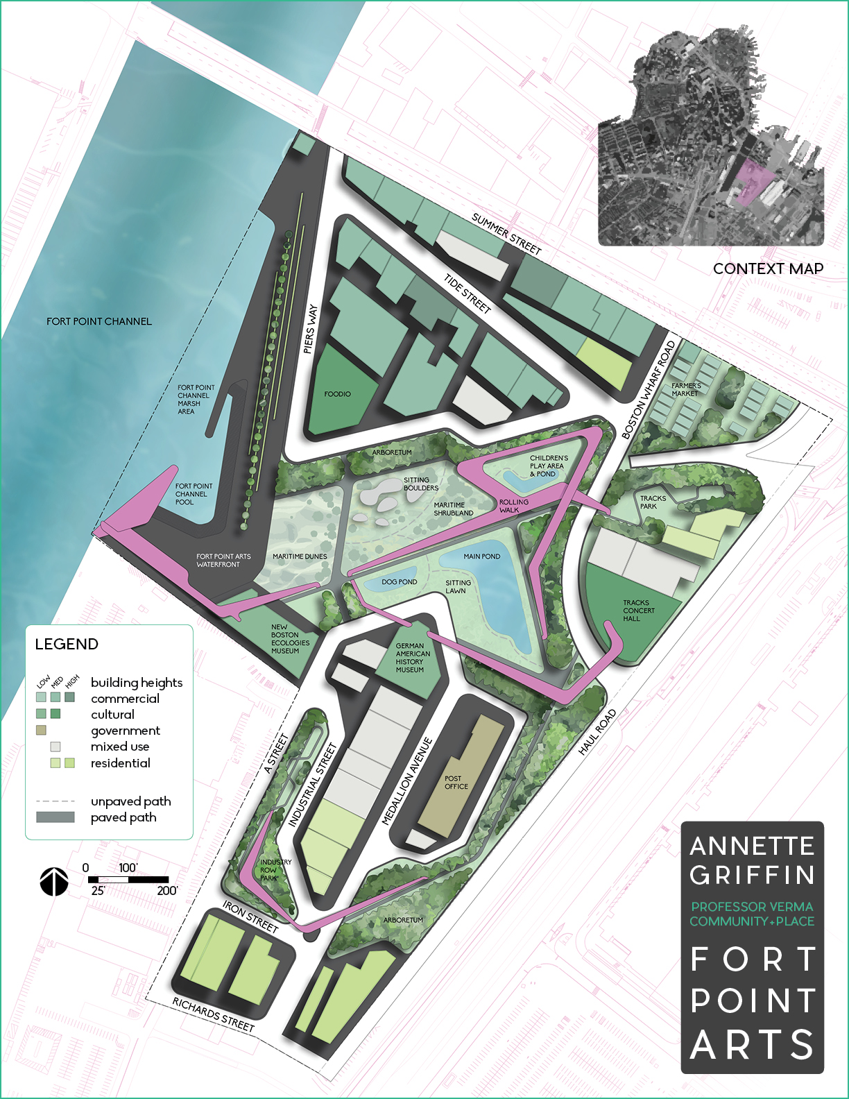 Fort Point Arts Illustrative Masterplan, Spring 2015