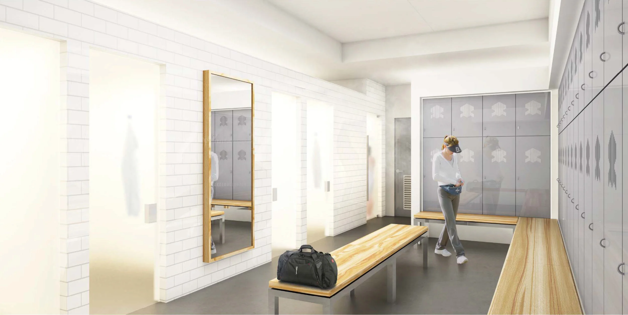 Locker Room with Sauna