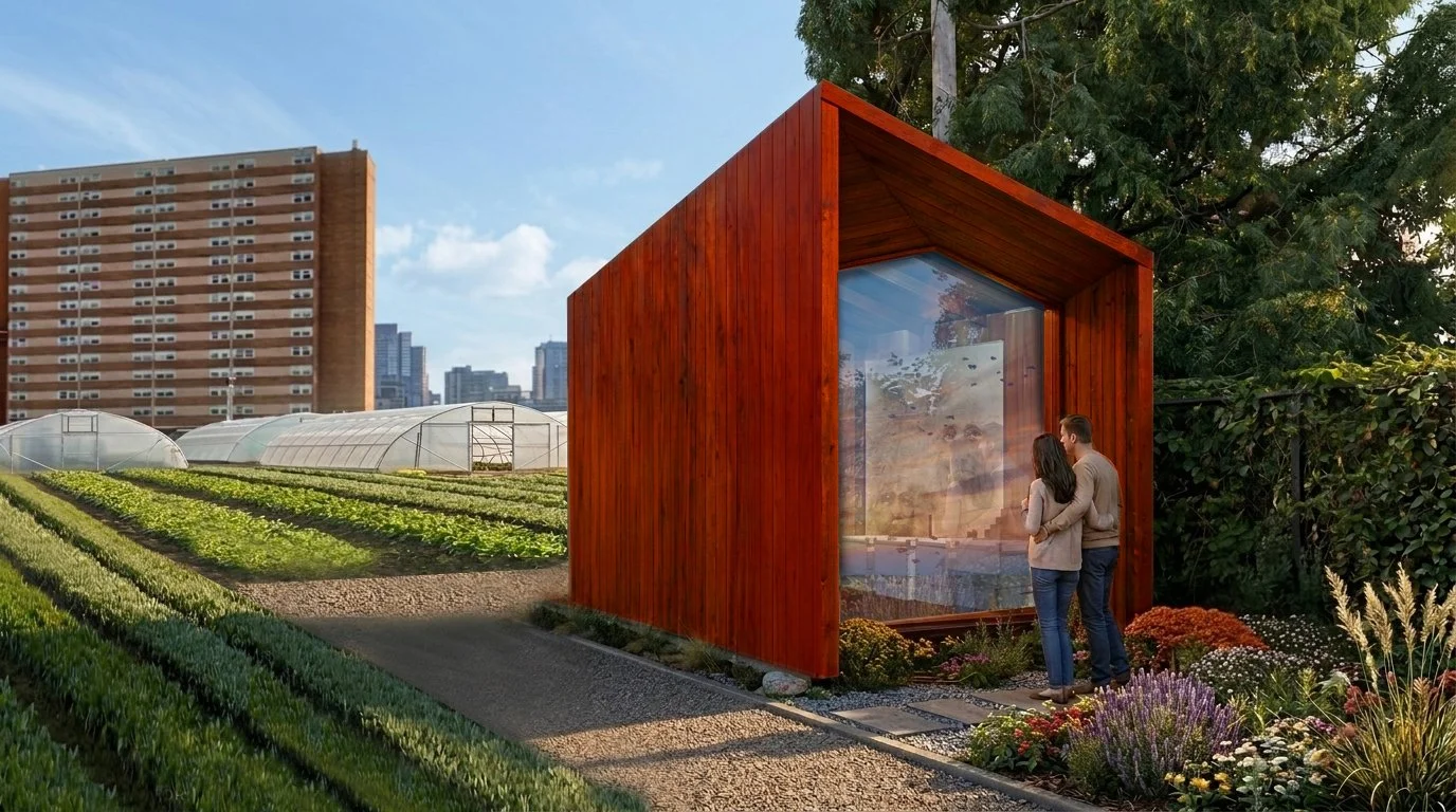 MycoHouse - Biocycled Bee Barn 