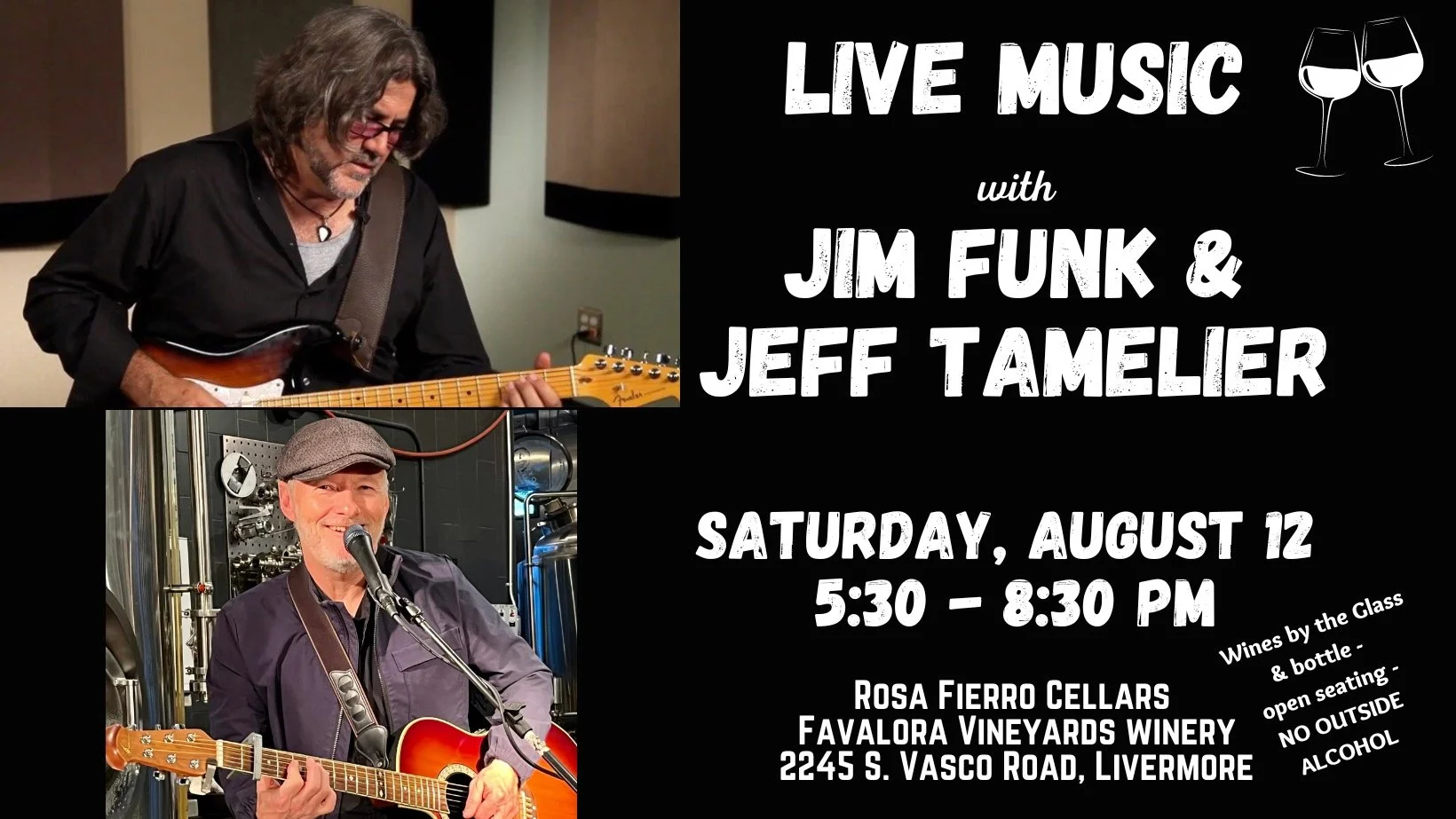 Live Music with Jim Funk and Jeff Tamelier!