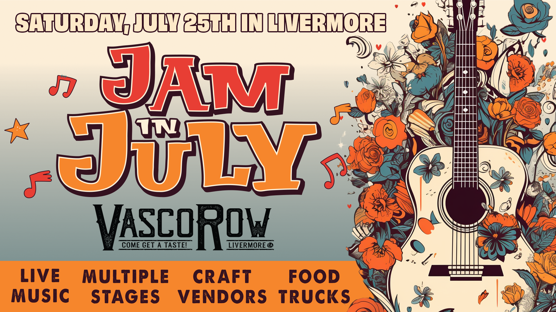 Jam in July at Vasco Row