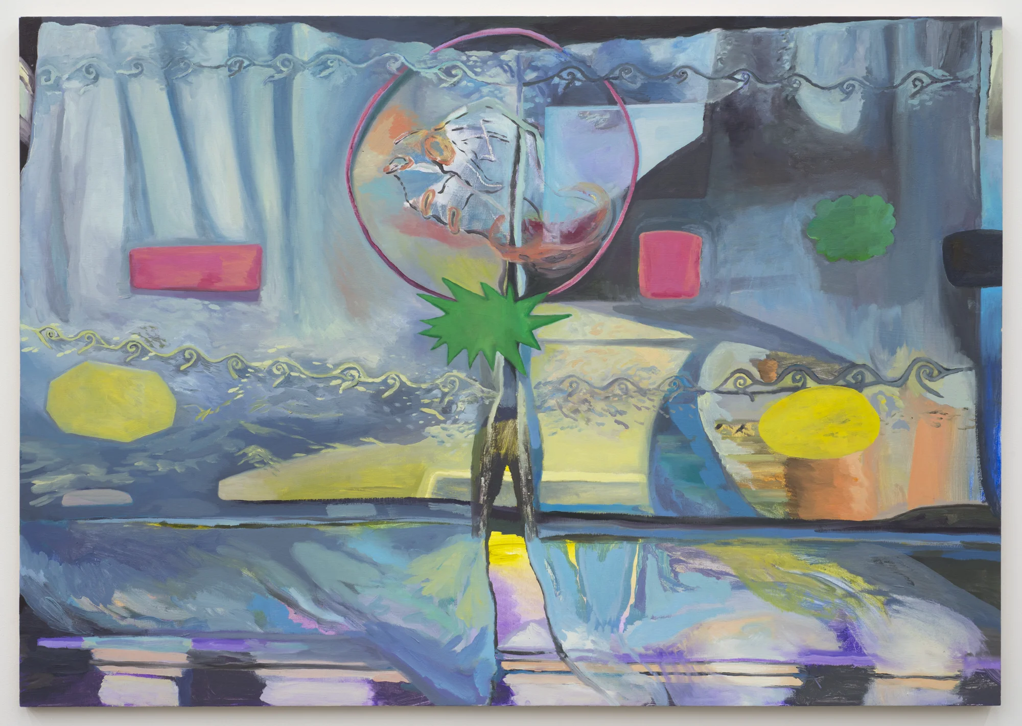Daylight Walk-out, 2016, oil on panel, 34 x 48 inches.