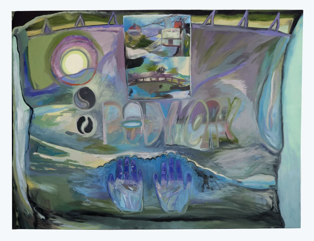 Body Work, 2017, oil on canvas, 36 x 50 inches.
