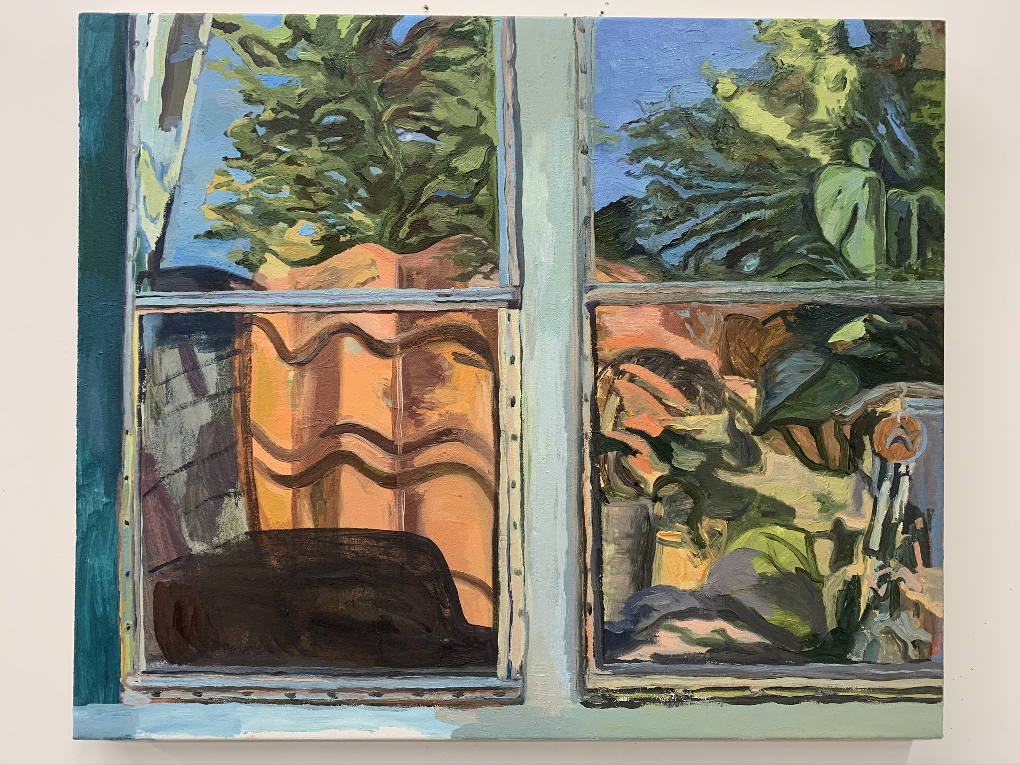 Crystal's Window, 2020, oil on linen, 20 x 24 inches