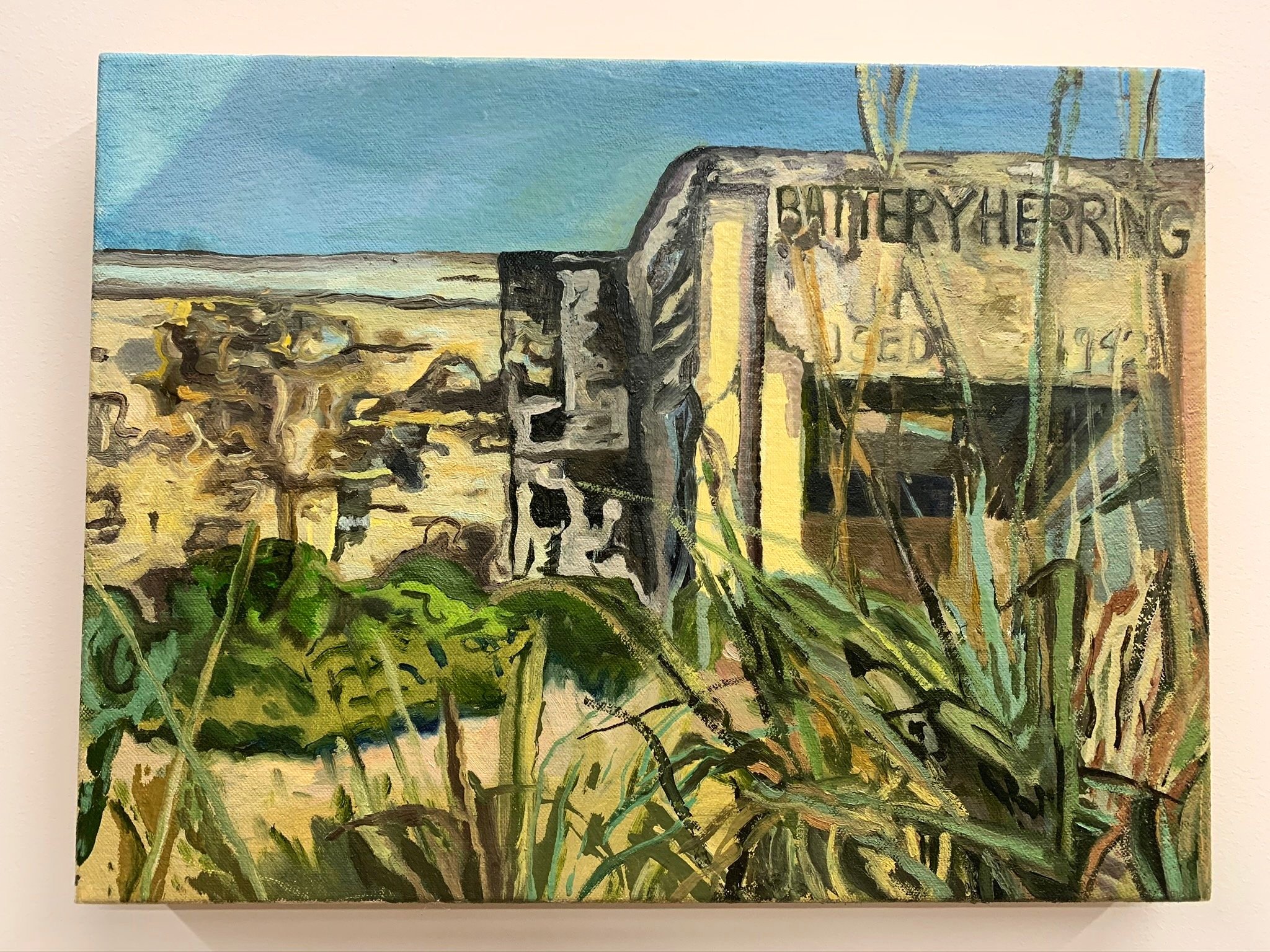 Battery, 2020, oil on canvas, 14 x 18 inches