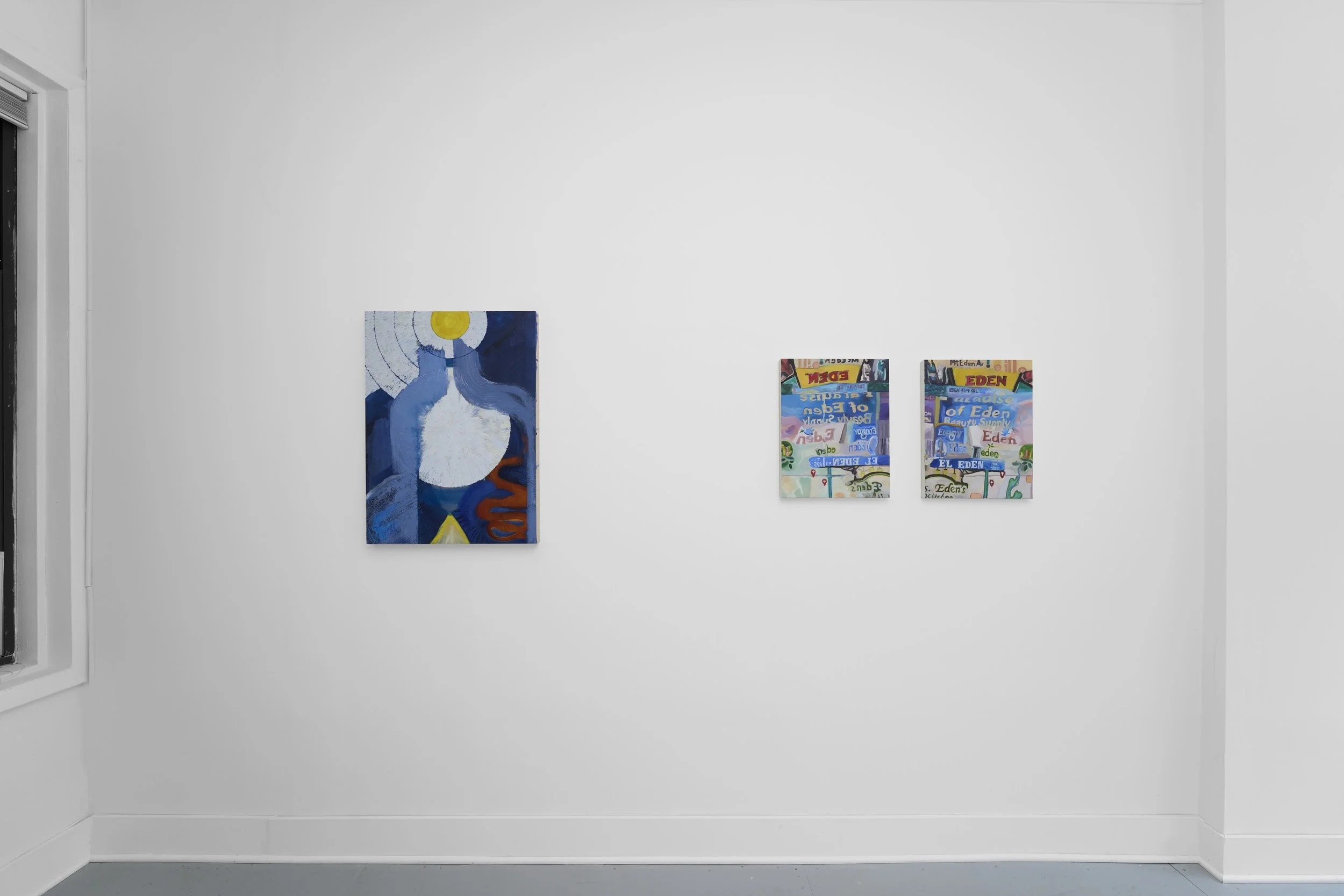 Relay, Installation view of two-person exhibition with Kerri Ammirata, Mrs., Maspeth Queens, 2025