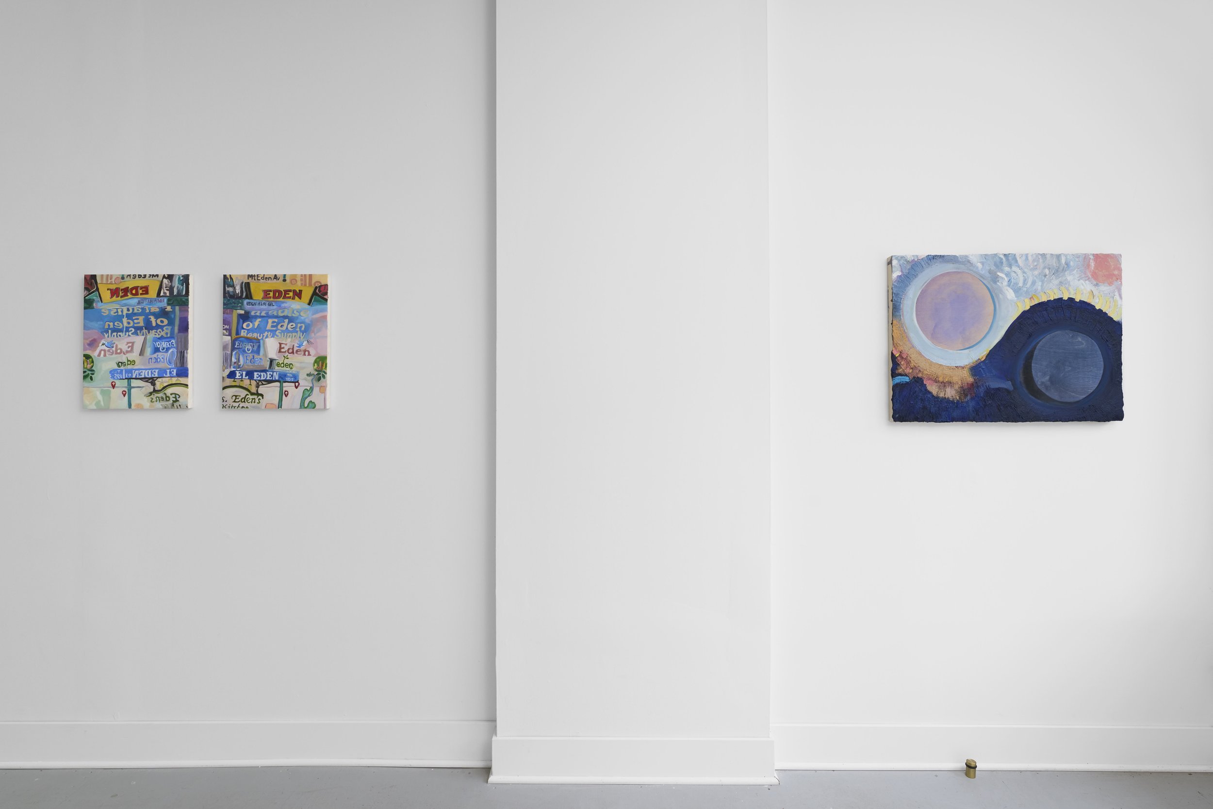 Relay, Installation view of two-person exhibition with Kerri Ammirata, Mrs., Maspeth Queens, 2025