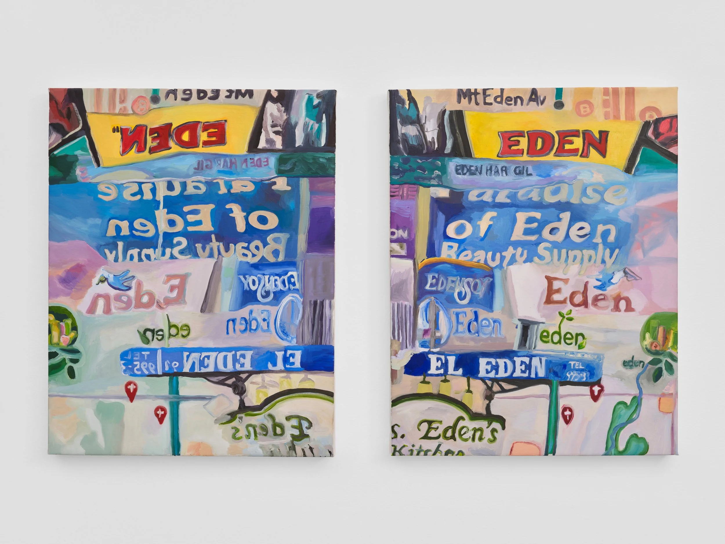 West of Eden, East of Eden, 2025 Oil on Linen 18 x 28 inches