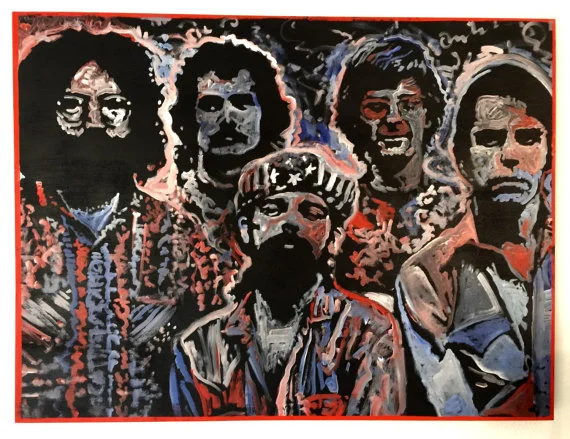 "Fare Thee Well", Grateful Dead, 40x30, Oil on Wood Panel Board