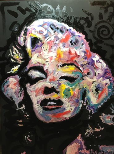 Marilyn Monroe "Hollywood", 18x24, Oil on Canvas