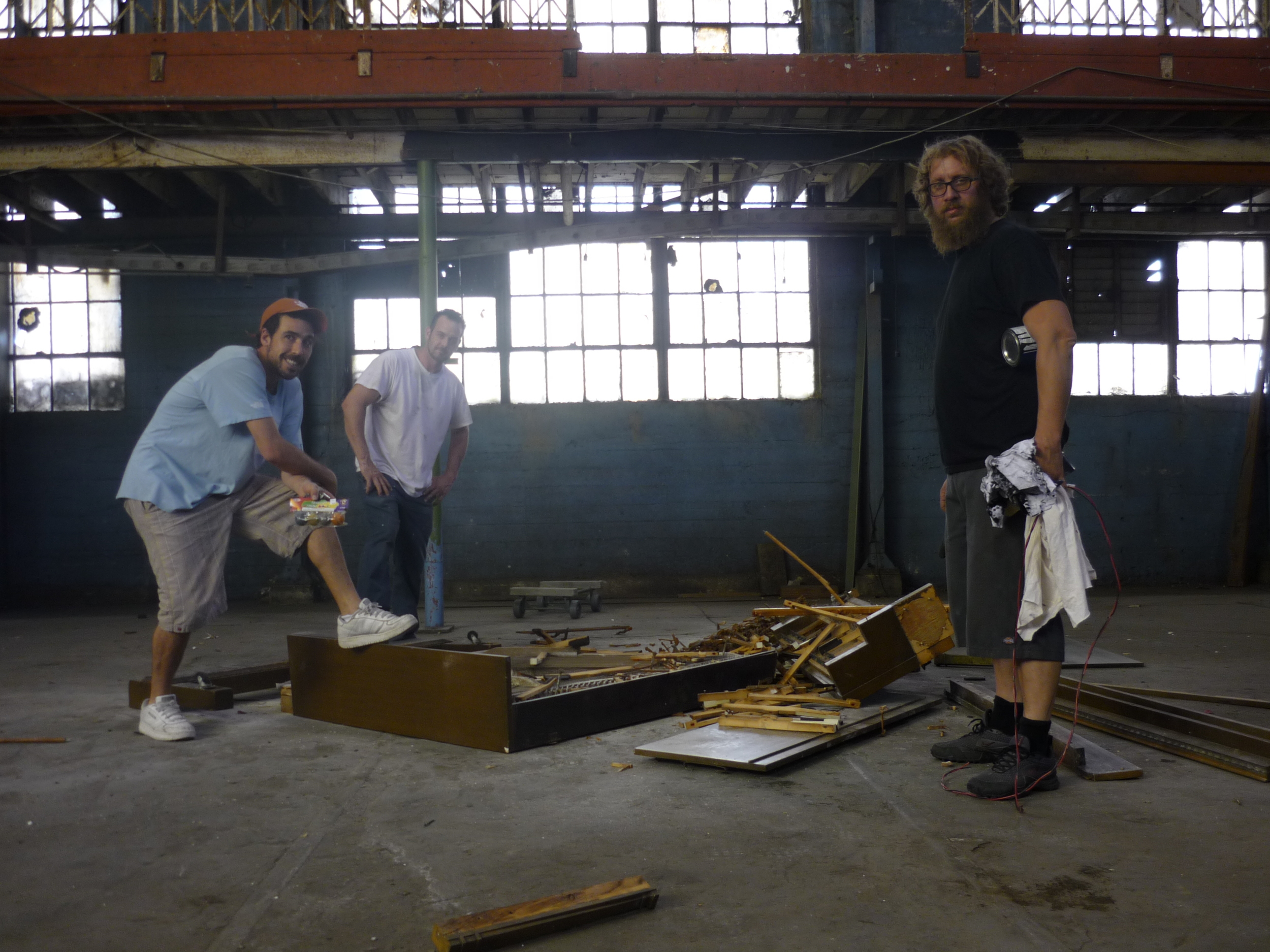 The fellas from Prop Steady admiring their masterpiece.