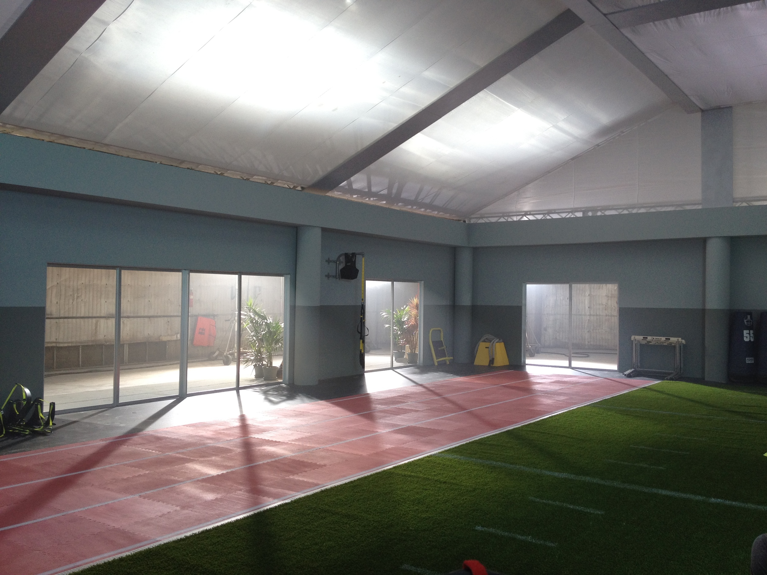A portion of the field house we built at Red Studios in LA.