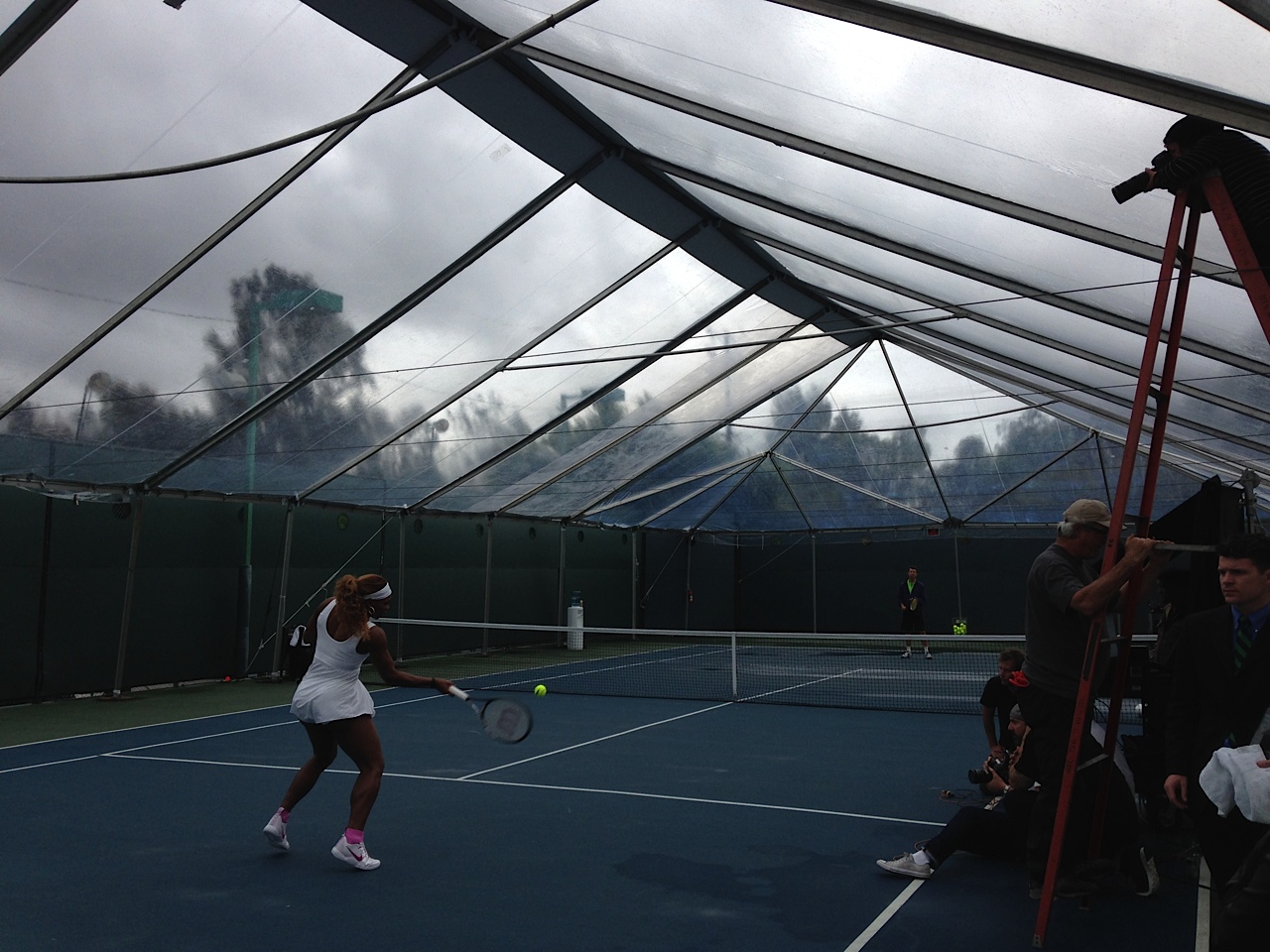 Serena in action. Crisis averted.