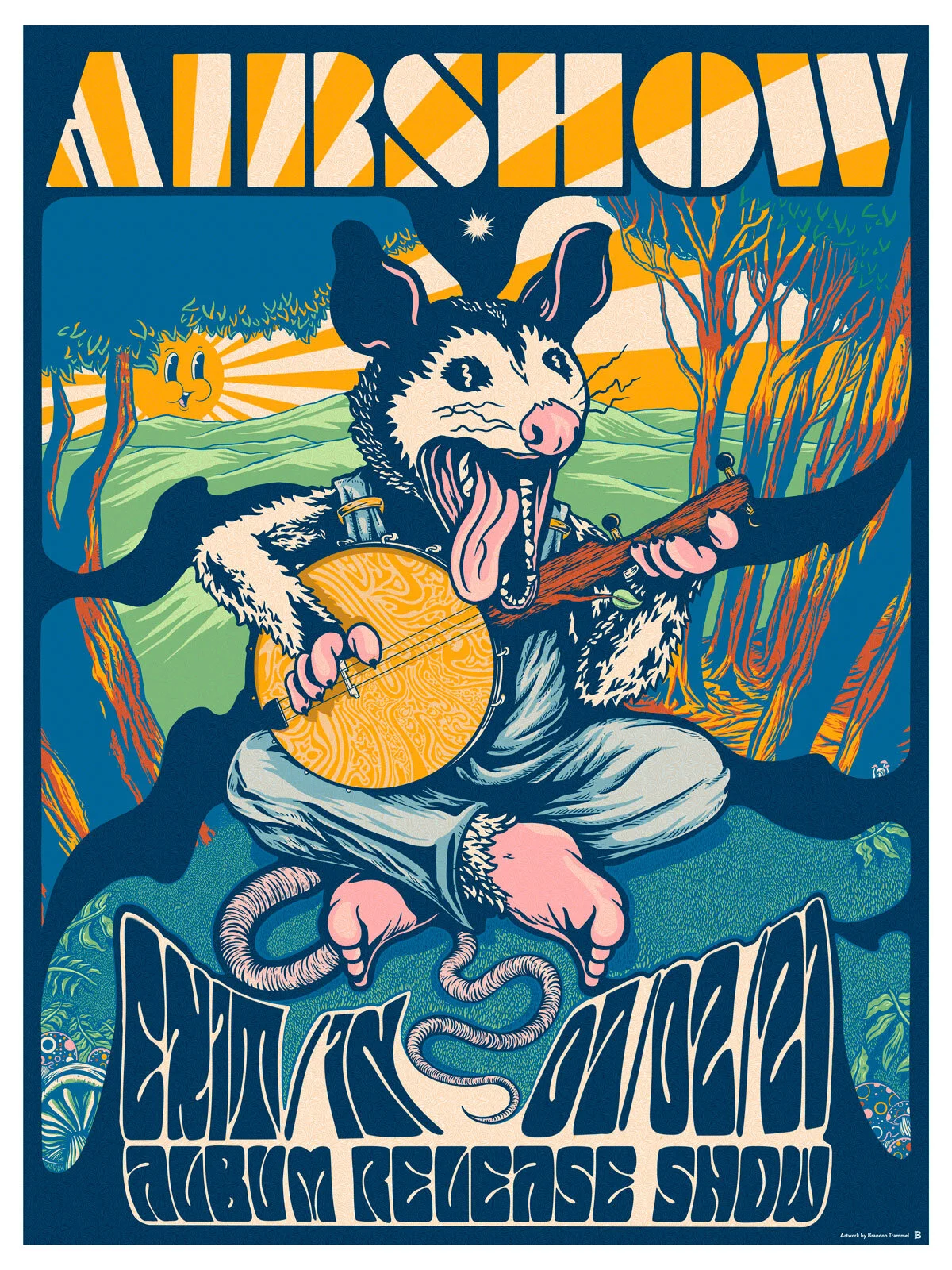 18x24” Airshow Album Release Show Poster at Exit/In