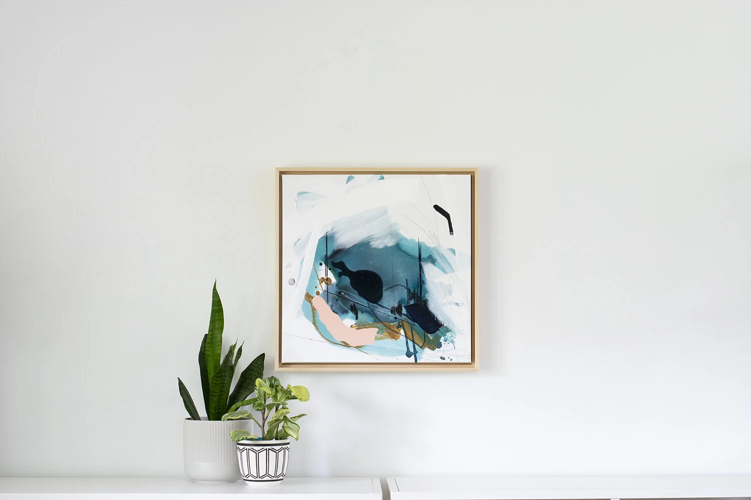 They Seem Pleased - 18"x18" Acrylic Painting