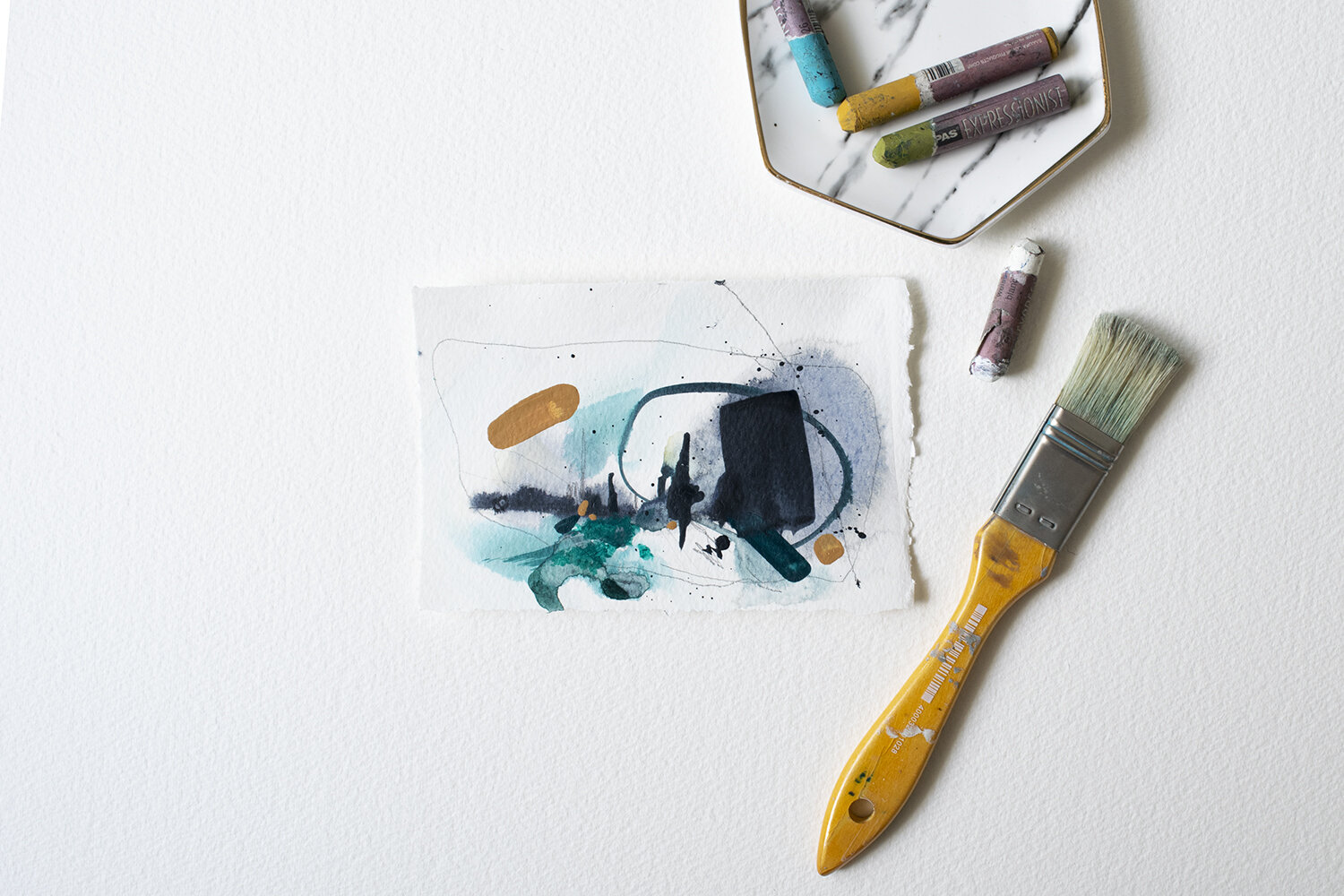 Elated - 4"x6" Acrylic Painting