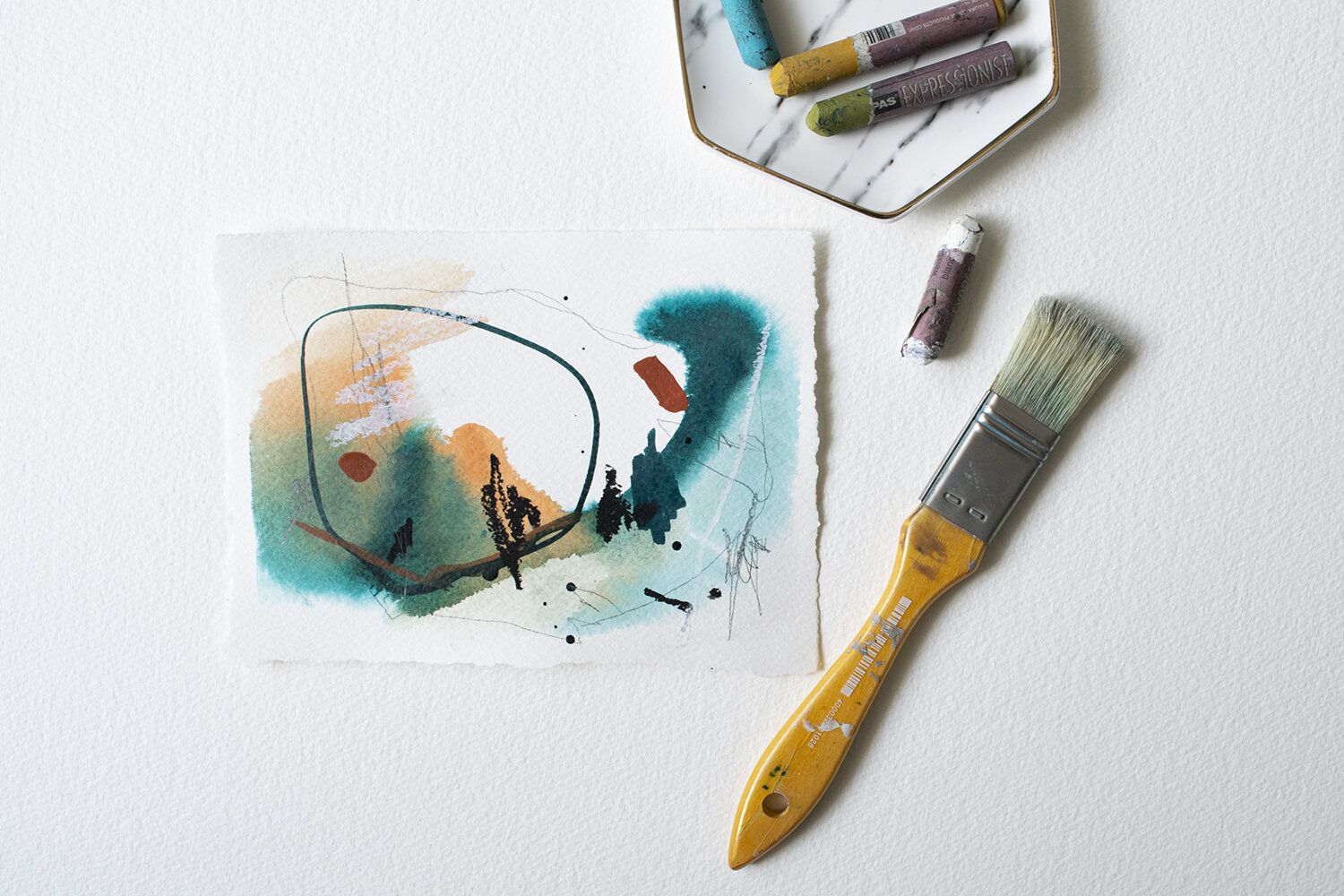 Exuberant - 5"x7" Acrylic Painting