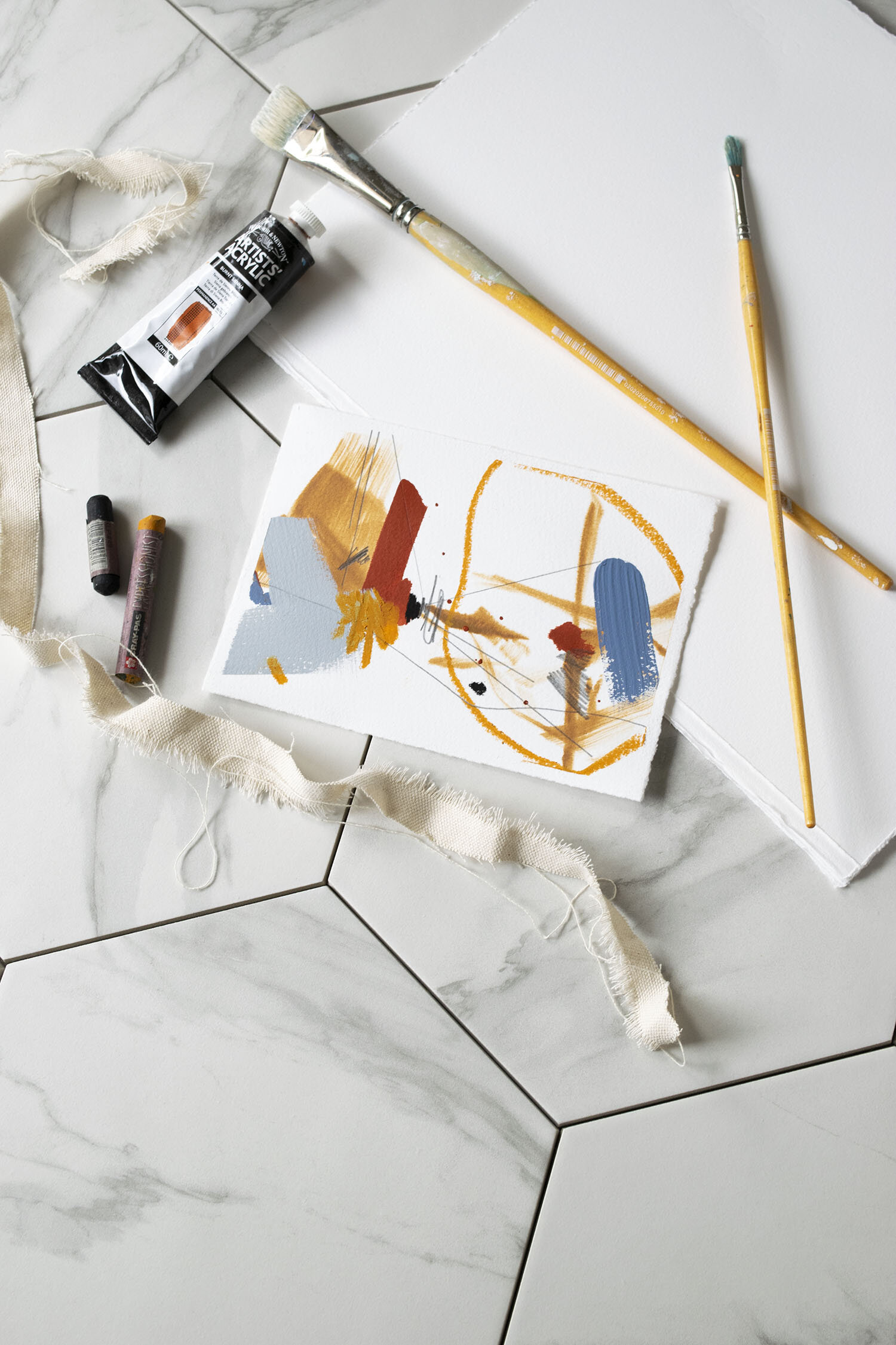 Little Pleasures - 5"x7" Acrylic Painting