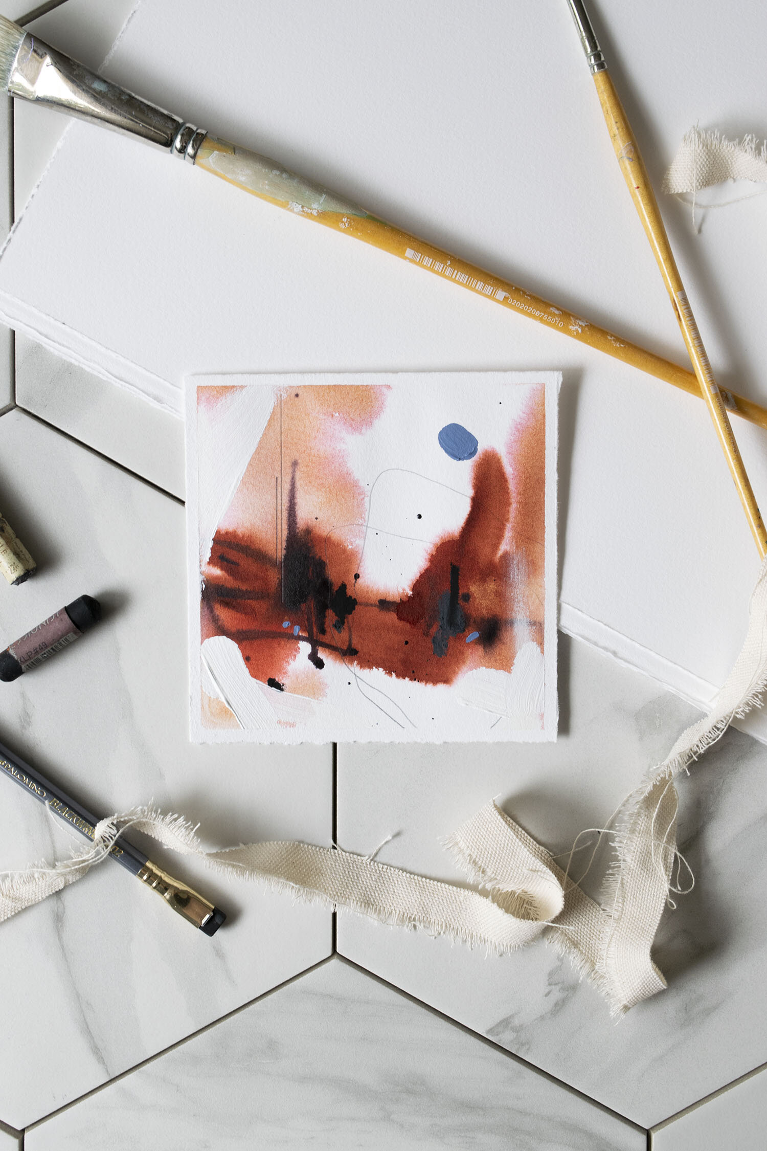 Aperture - 5"x5" Acrylic Painting