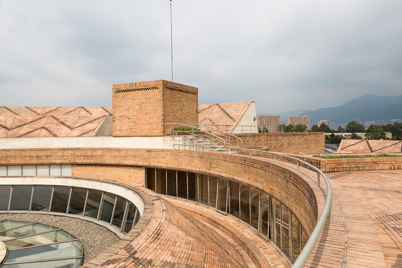 Top of the Virgilio Barco Library, Bogota