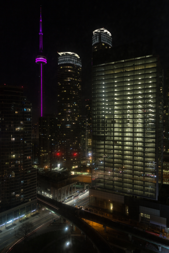 CN Tower at night