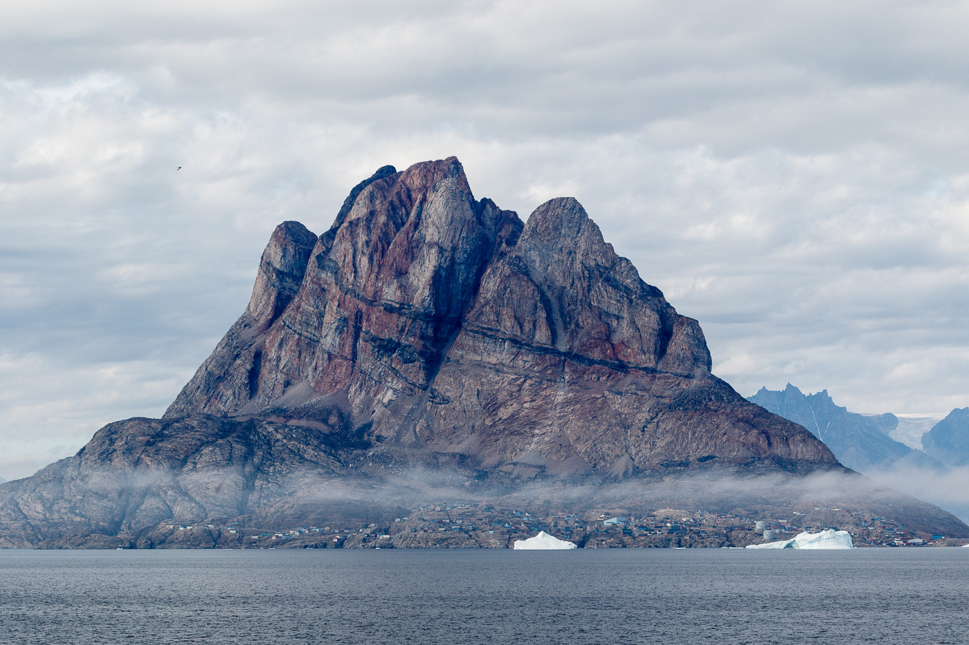 The Town and Mountain of Uummannaq, Greenland