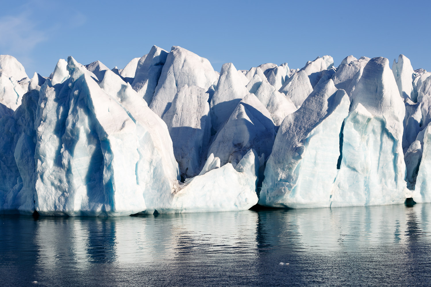 Icebergs Separating from the Glacier in Croker Bay