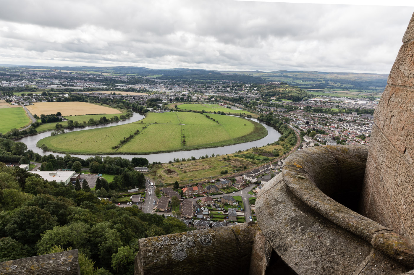 View from the top of the Wallace Monument