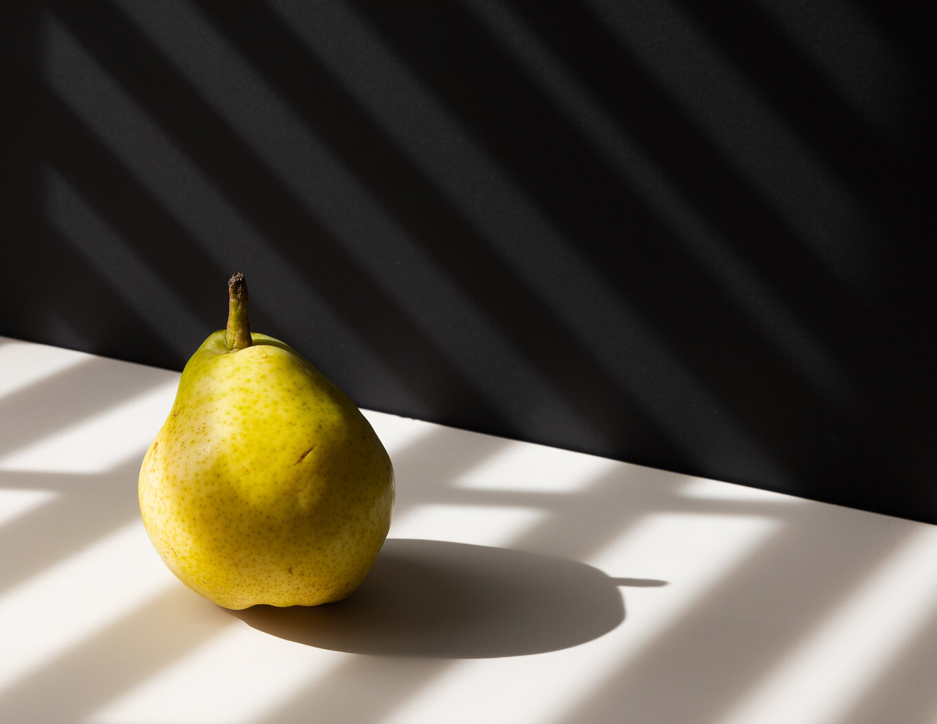 Pear in Light and Shadow