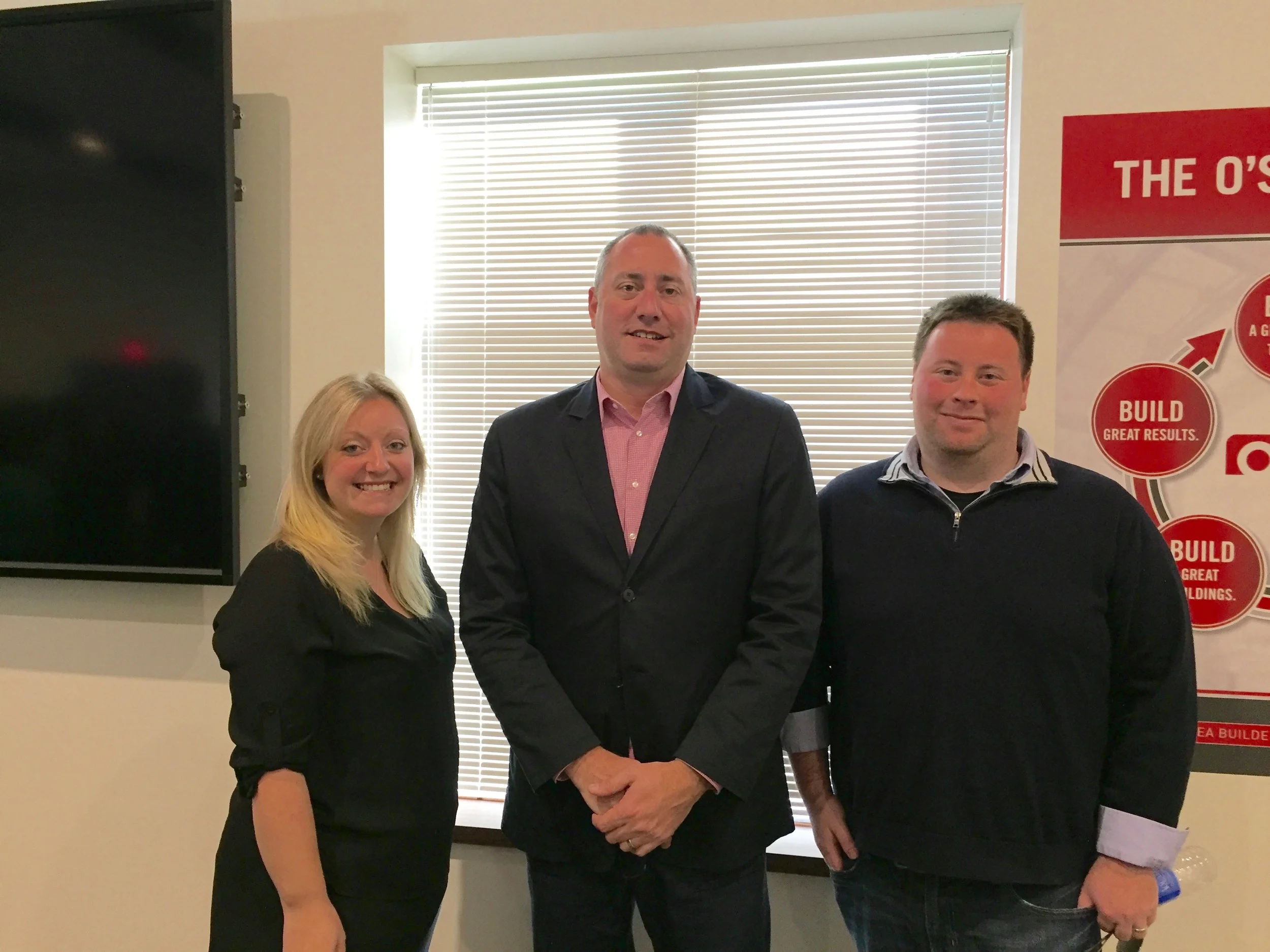 Gemma and Chris Long with Chris Carollo of LinkedIn.