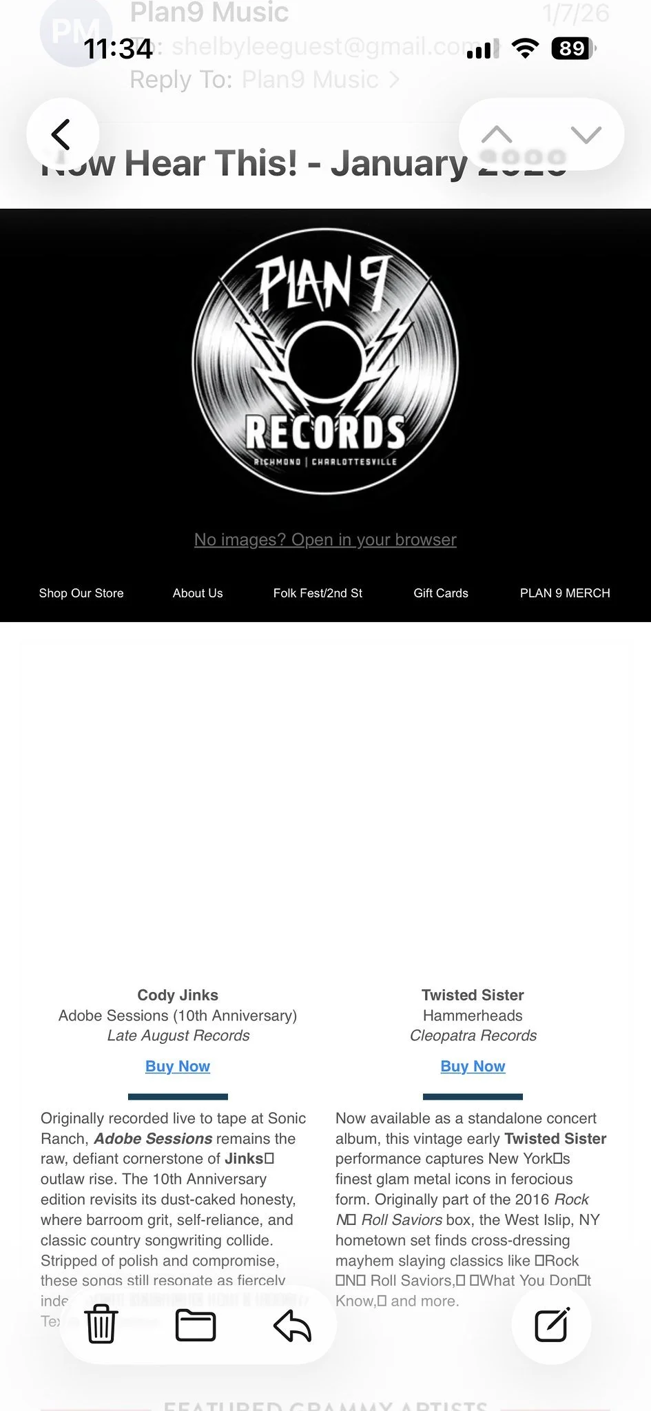 Now hear this January 2026 plan 9