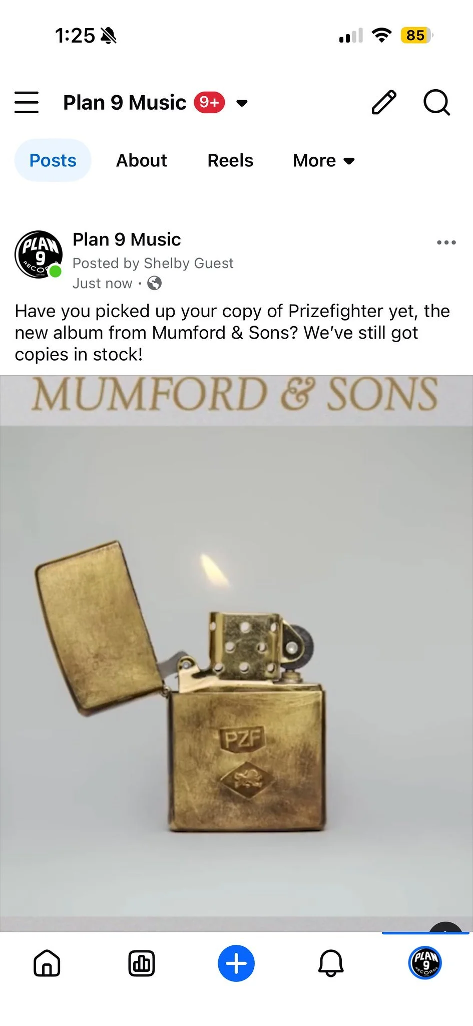 Mumford & Sons for Plan 9