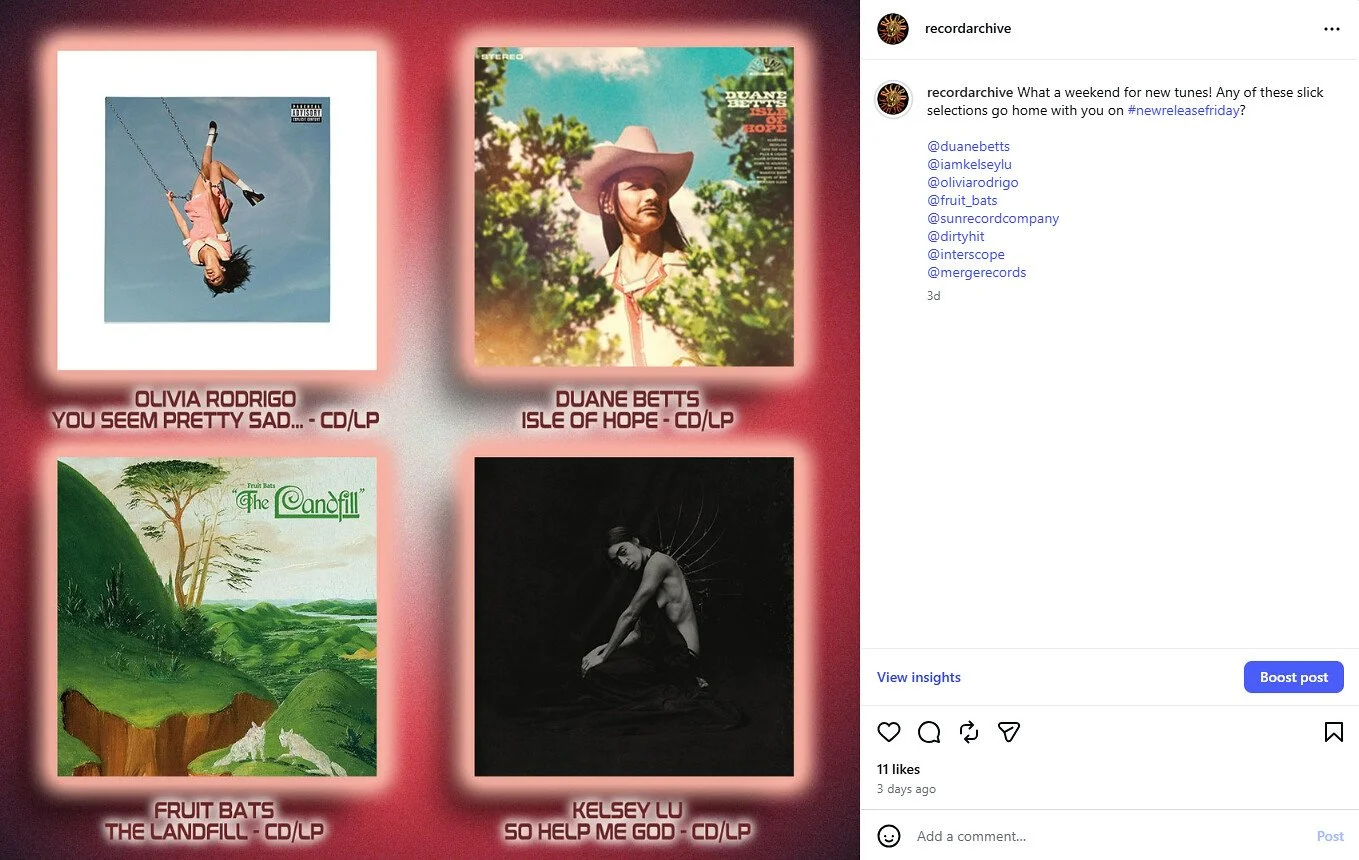 Record Archive 6/12 socials