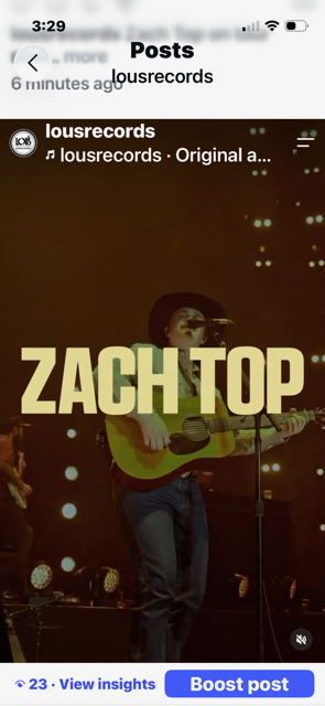 Lou's Records_ZachTop_OnTourVideo