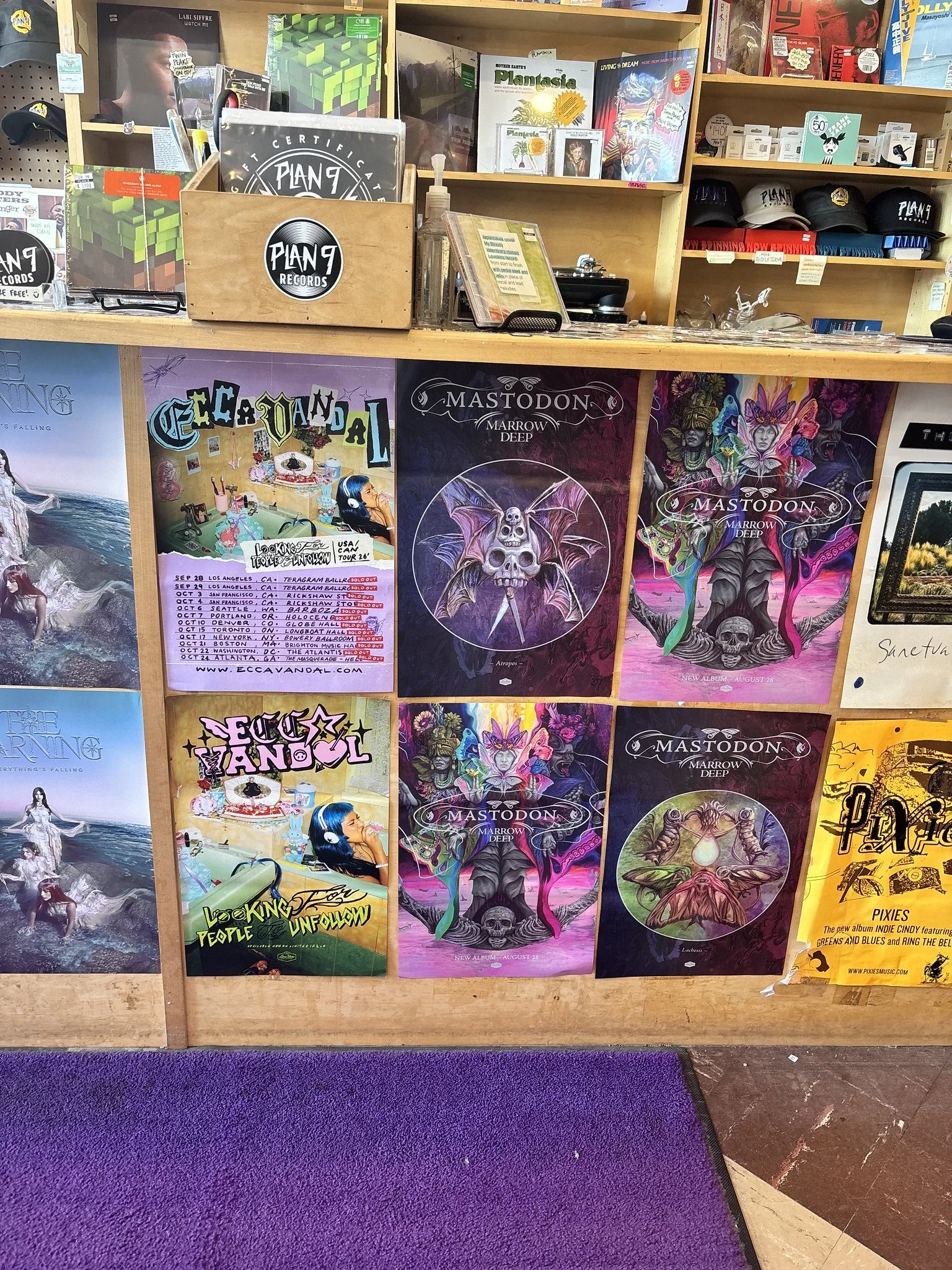 Mastodon & Ecca Vandal posters Plan 9