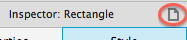 Figure 3: The Page Styles icon is visible when a Widget is currently selected to provide another access to Page Styles.