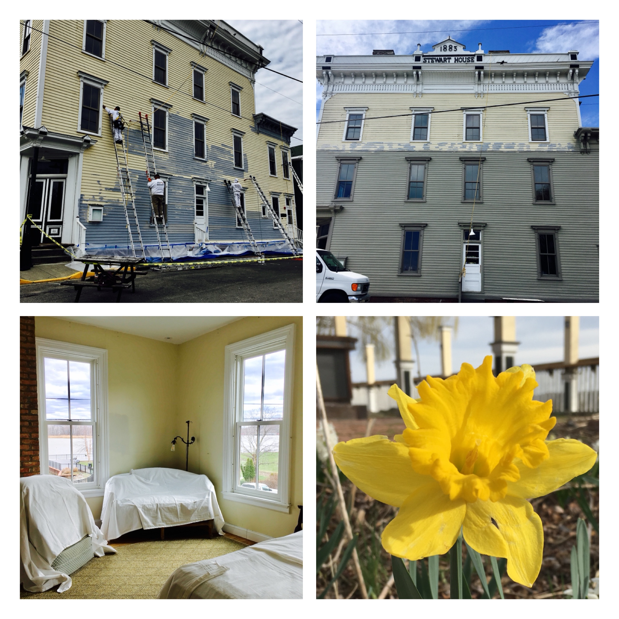 "Out with the old yellow, in with the new... Spring has sprung at The River"