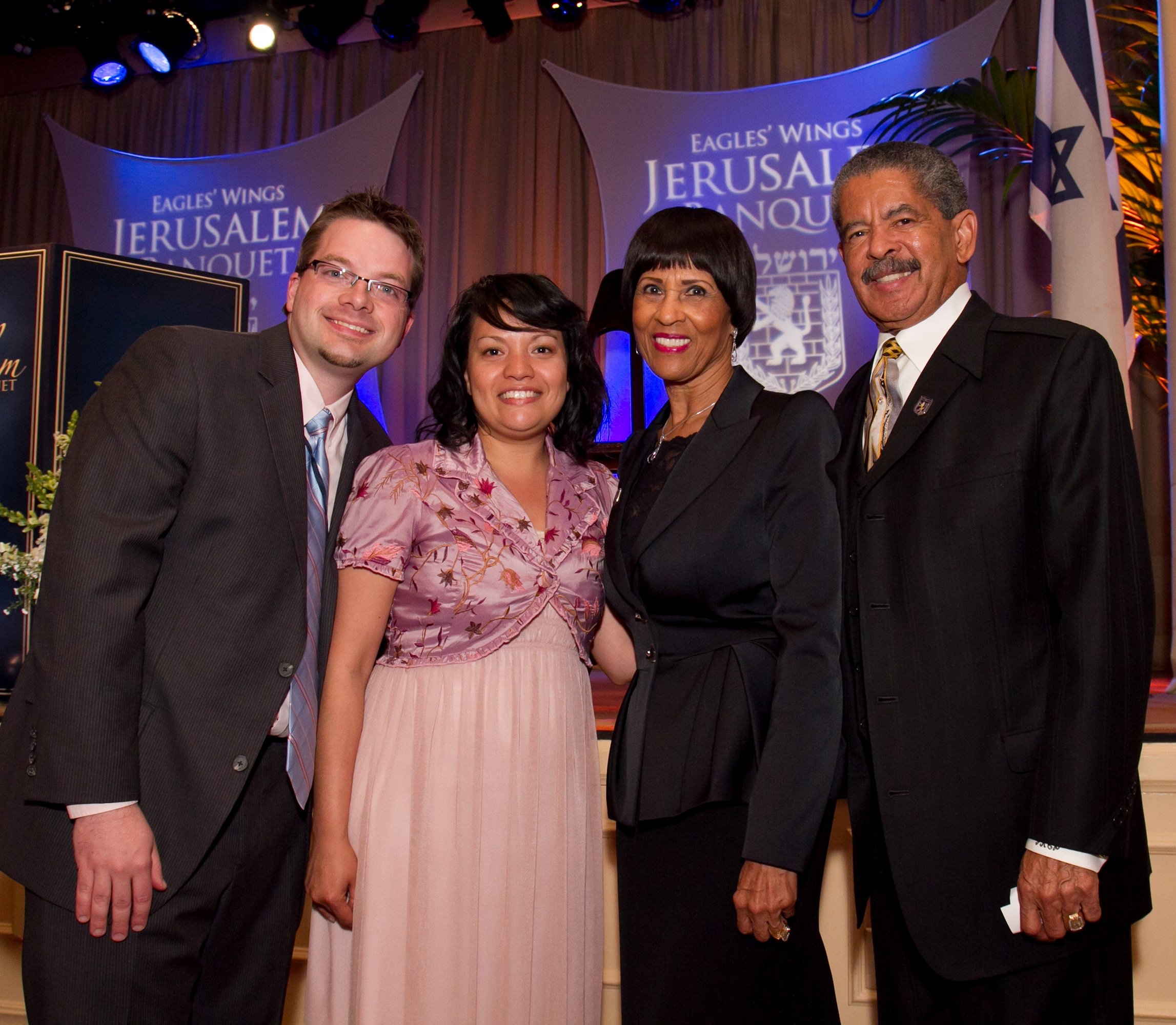 With Dr. Fredrick K.C. and First Lady Betty Price at the Jerusalem Banquet in Los Angeles