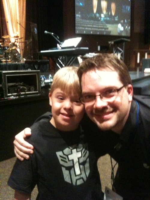 With Steve who God touched at an Eagles' Wings conference in Chicago,2014