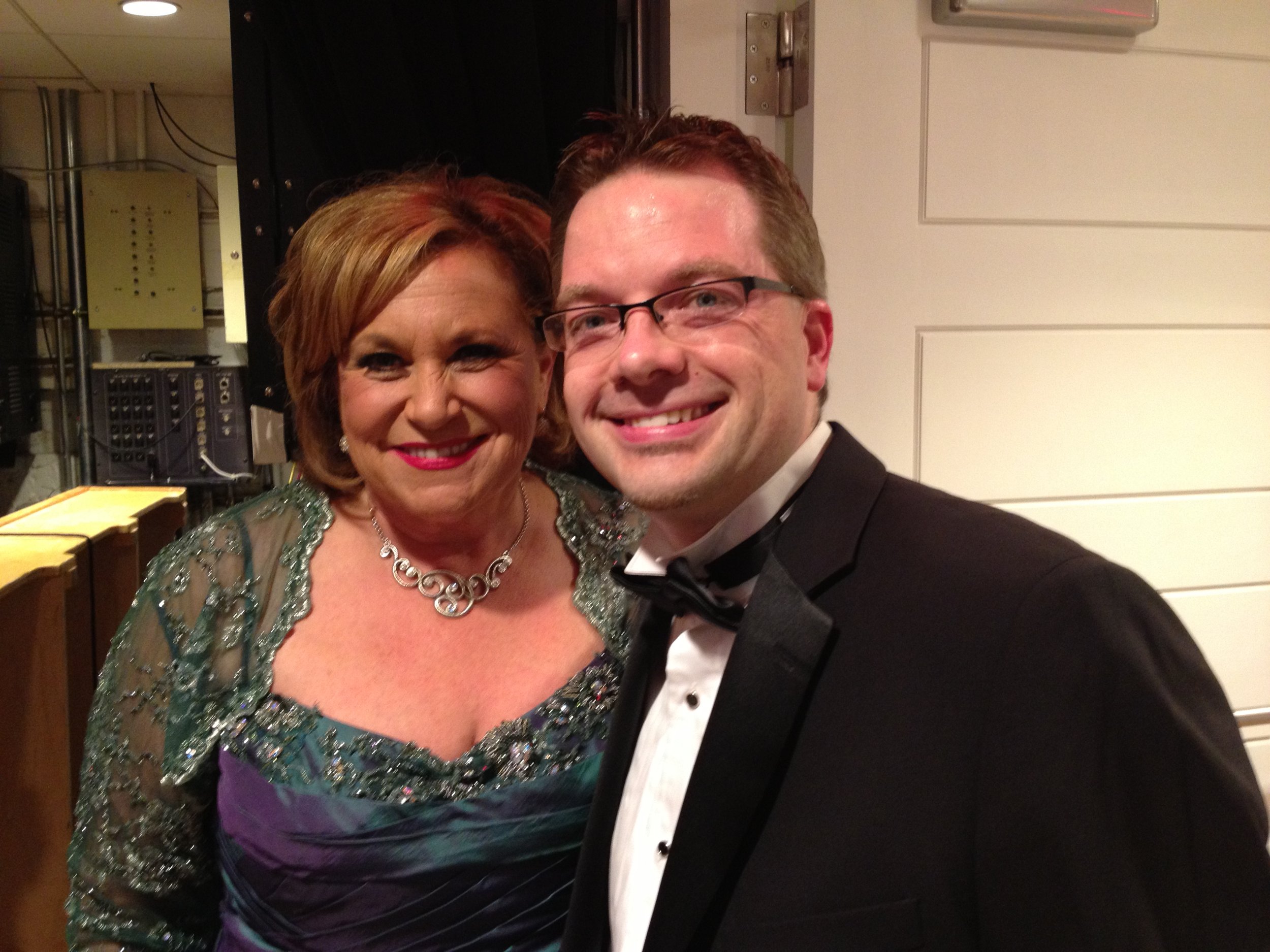 With Sandi Patty at Carnegie Hall