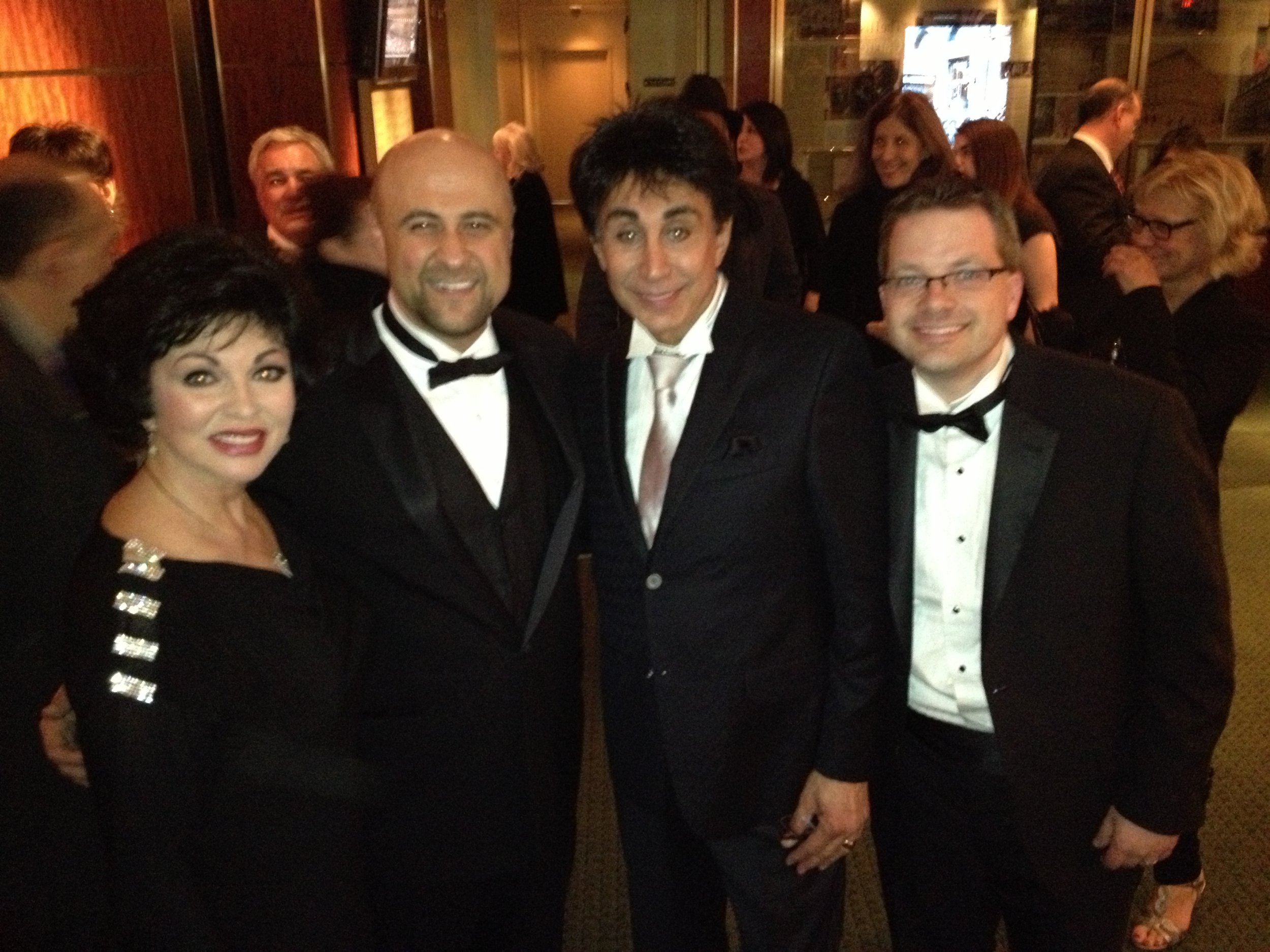 With Dino Kartsonakis and Bishop Robert Stearns at Carnegie Hall