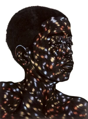 Toyin Ojih Odutola, Above all else make it look effortless, 2012. Pen ink, marker, and varnish on paper. © the artist and courtesy Jack Shainman Gallery , New York
