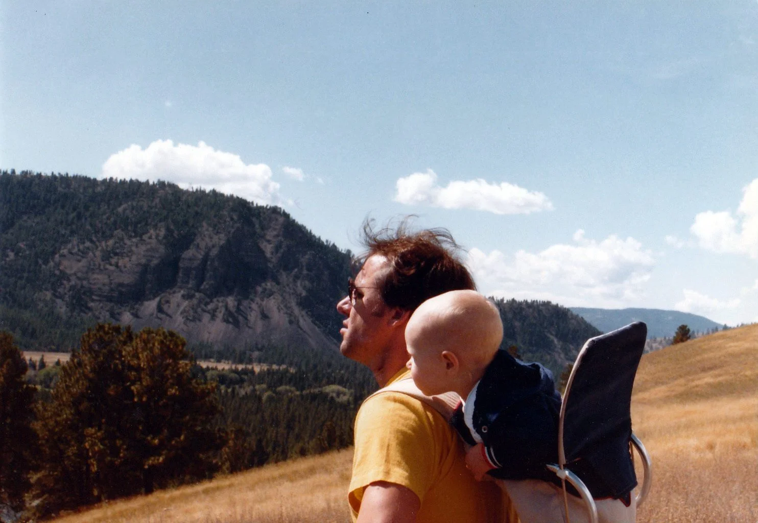 My dad and baby me on the ranch in Ovando, MT.