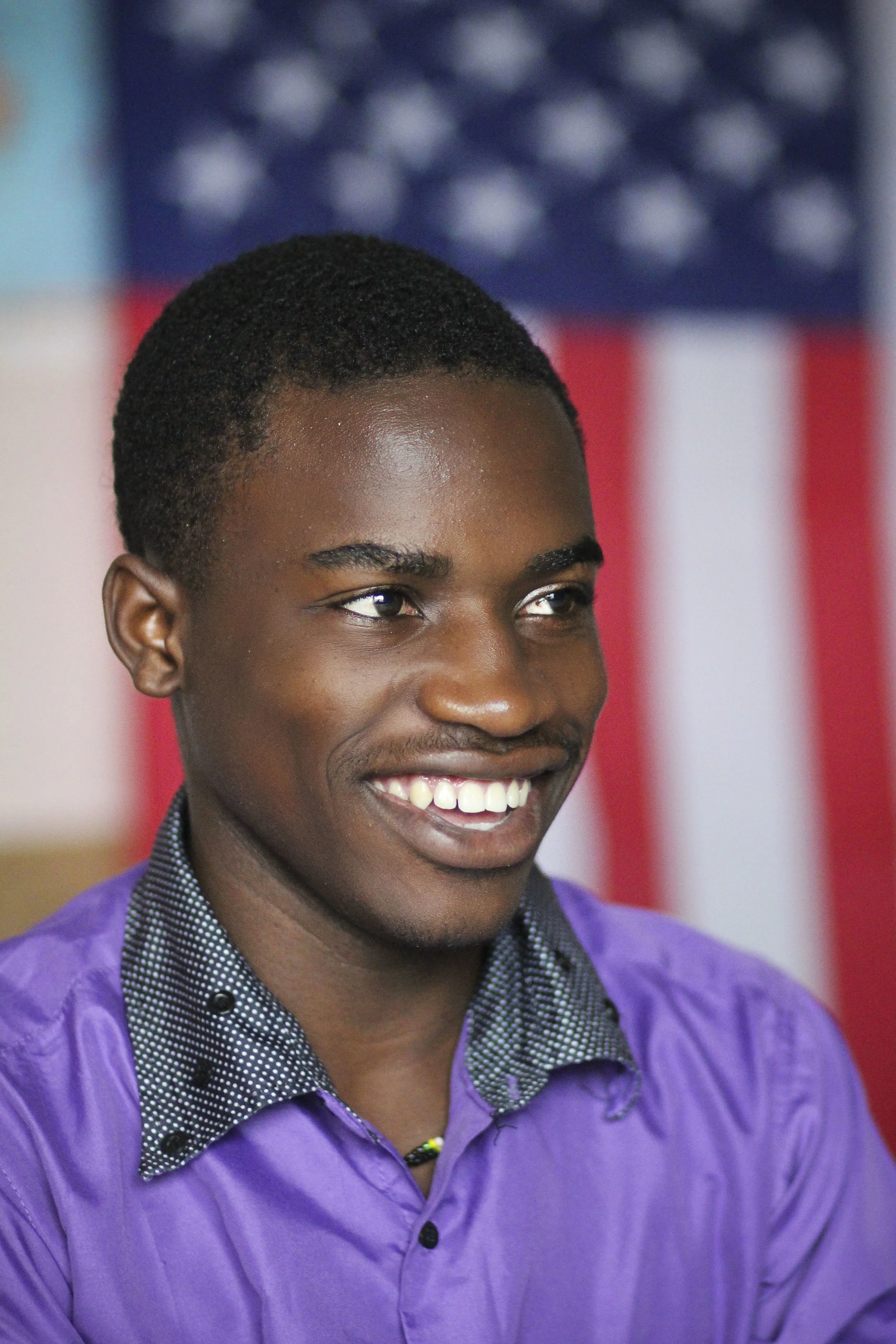 Where are you from? “I am from the Congo. The war broke out in the Congo when I was one and my family and I took refuge in Tanzania. I am so grateful to be living in Kentucky, it is a good place.” If you could give one piece of advice? “I can tell them, it is a good place to live in America, if you need anything, you can do what you need to do. There are jobs, there are good people, and yeah, it is a good place to live in America.”
