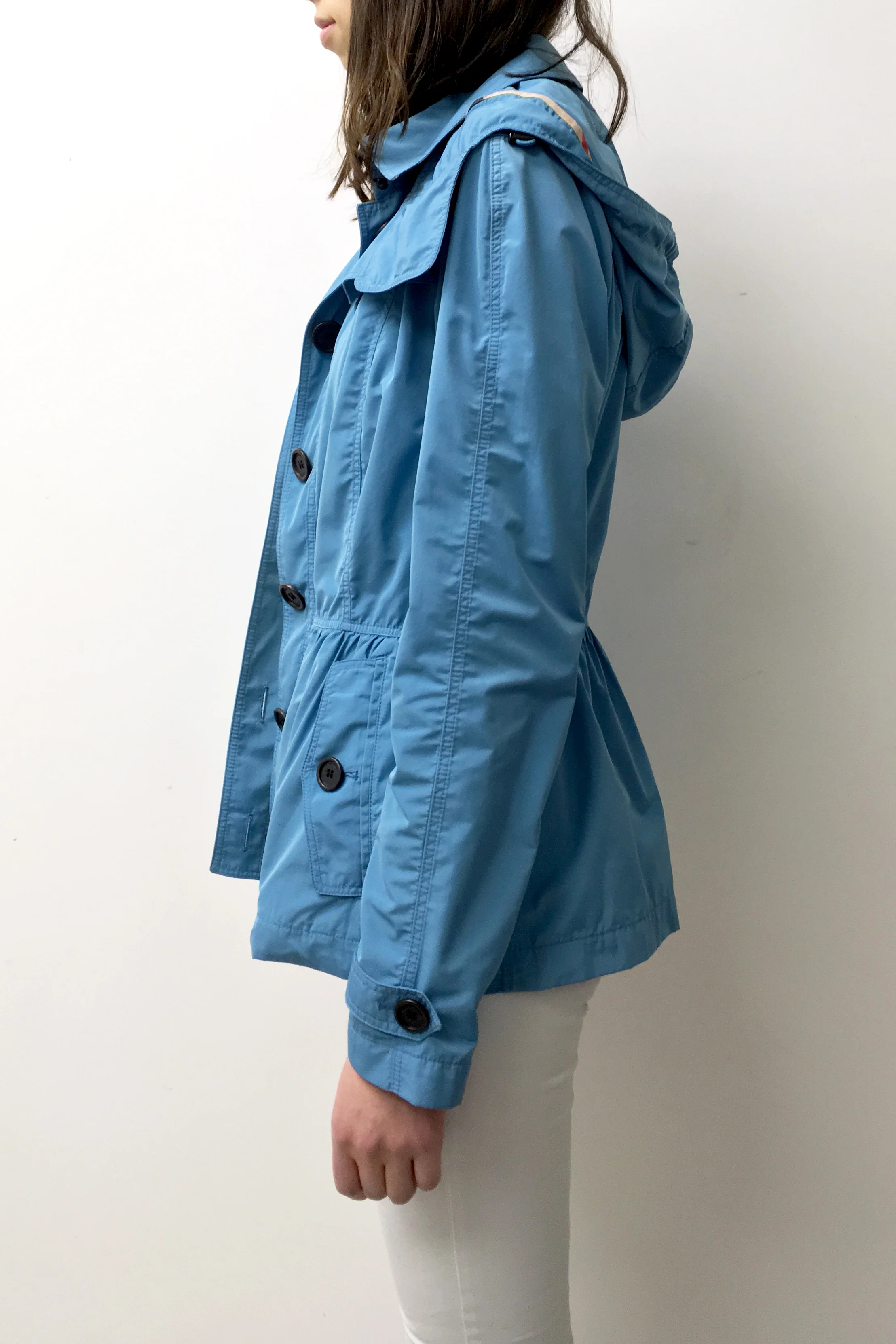 cinched raincoat